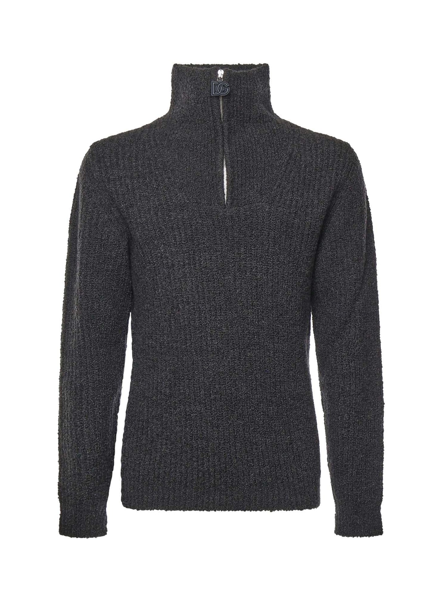 Maglia collo alto con zip