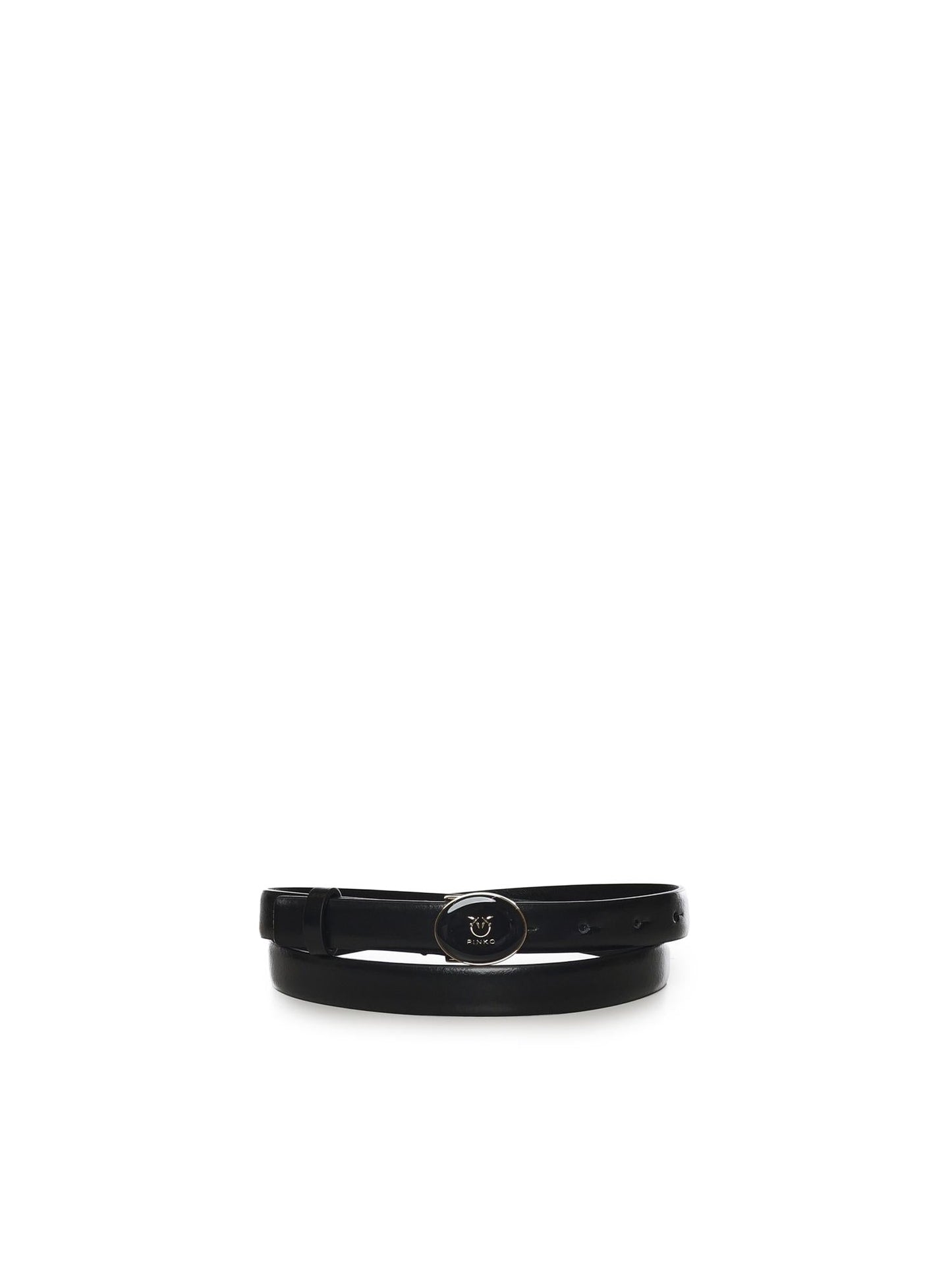 Cintura con logo Love Birds in pelle