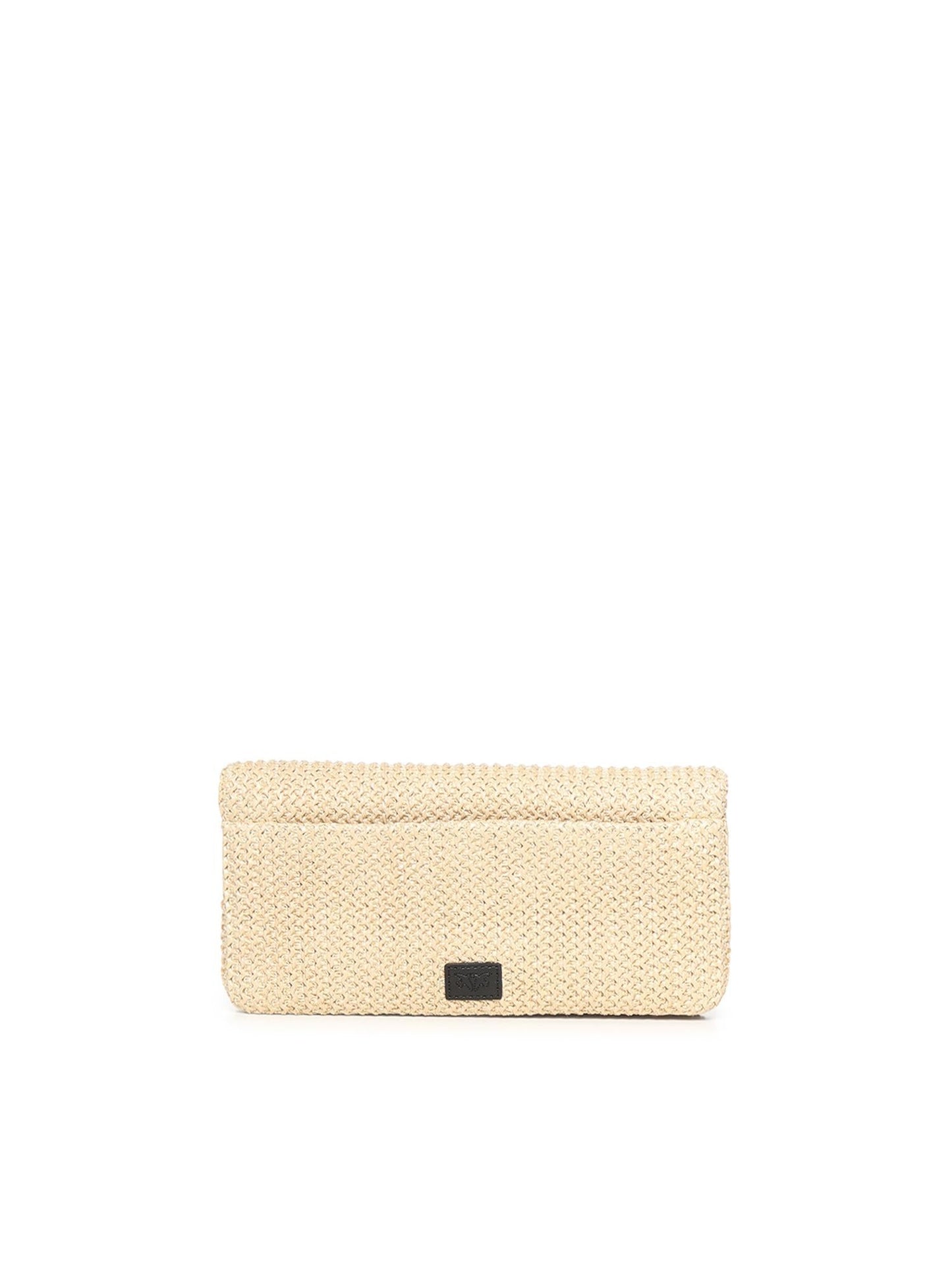 Pochette a tracolla Love Bag Click Soft Horizontal Classic in rafia