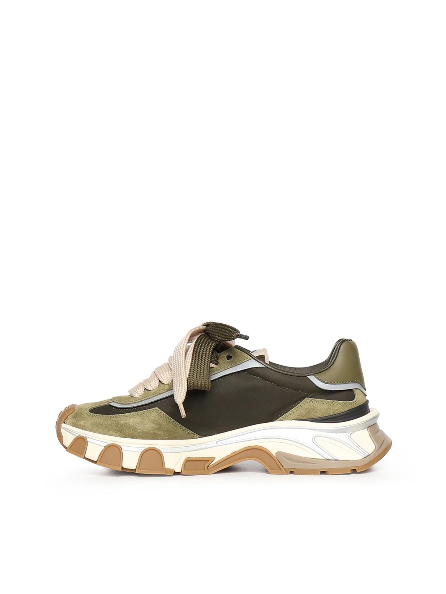 Sneaker DG Country Road in pelle e tessuto