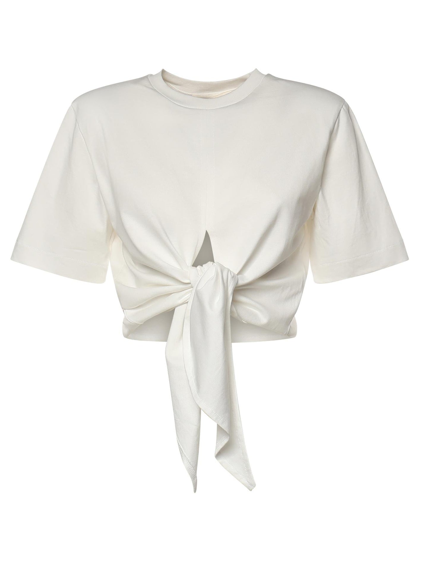 T-shirt cropped in cotone