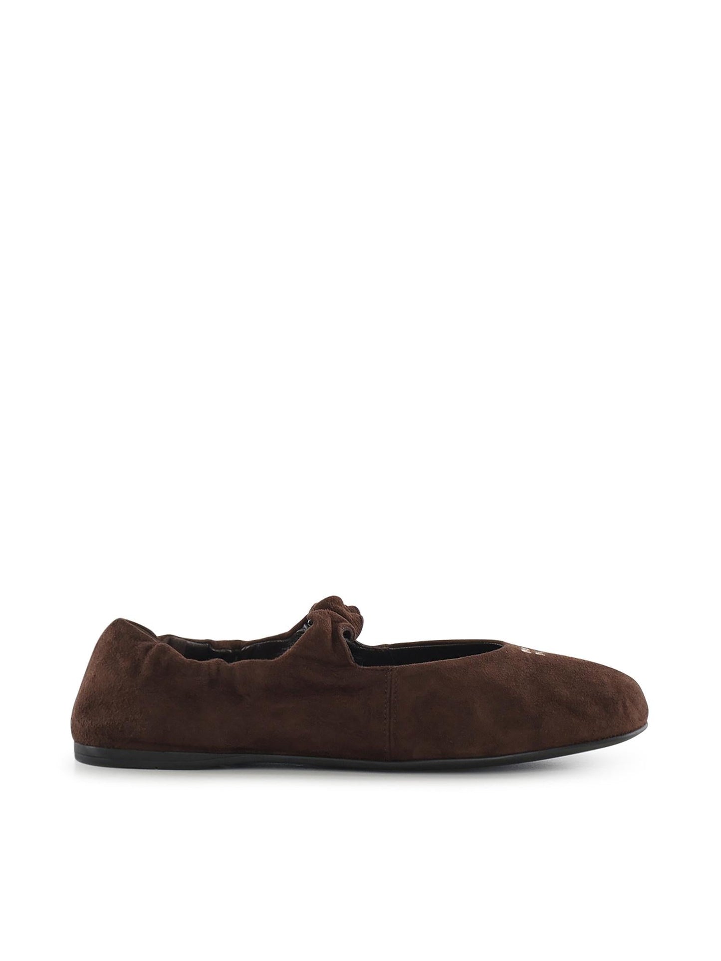 Ballerine Ruches in camoscio