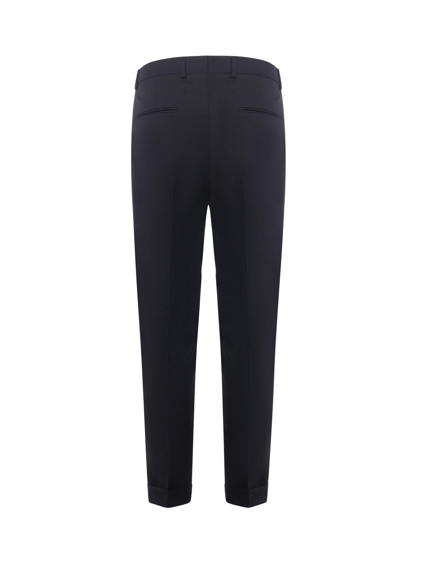 Pantaloni sartoriali in gabardine di misto lana