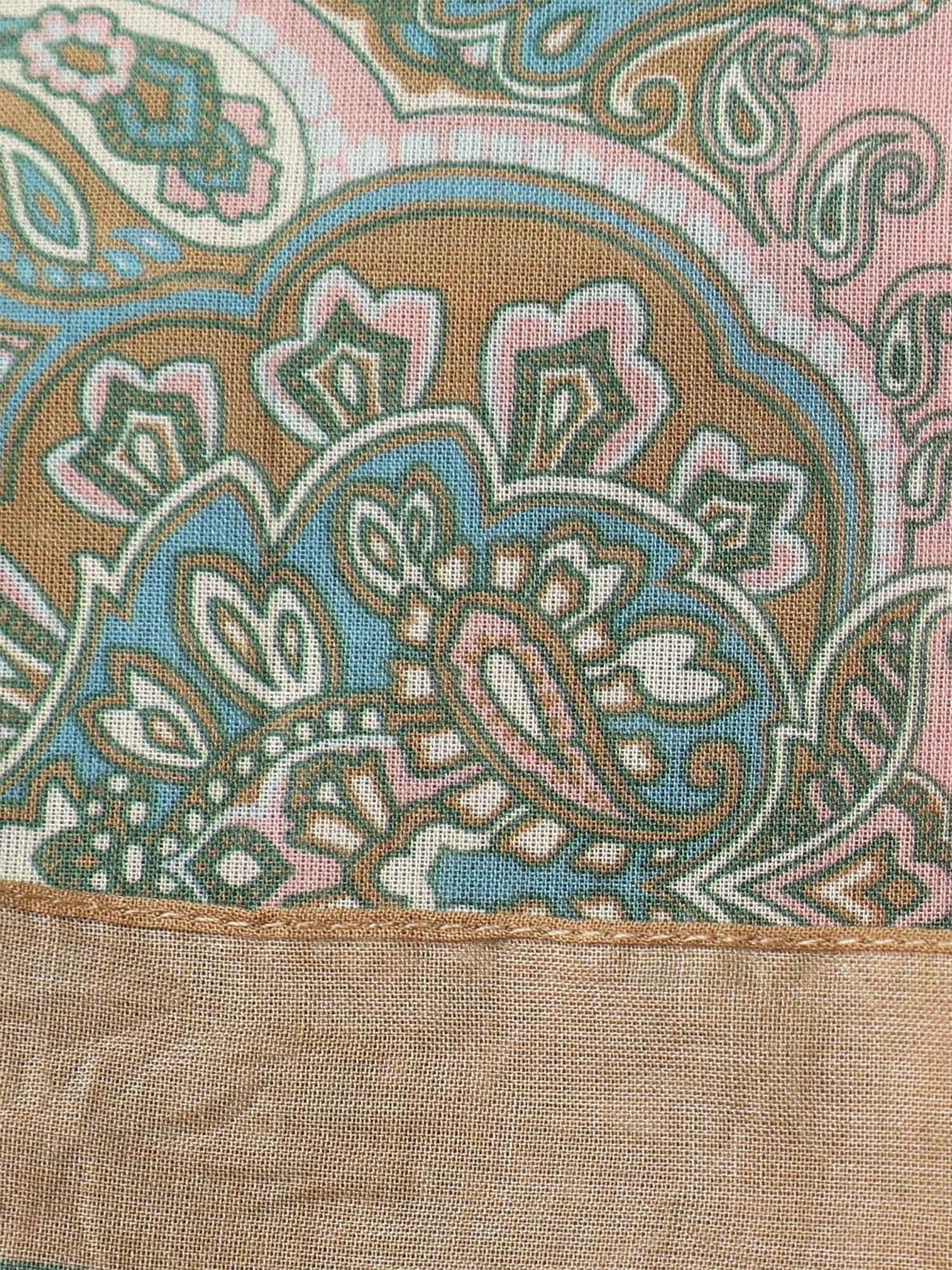 Foulard in cotone con logo