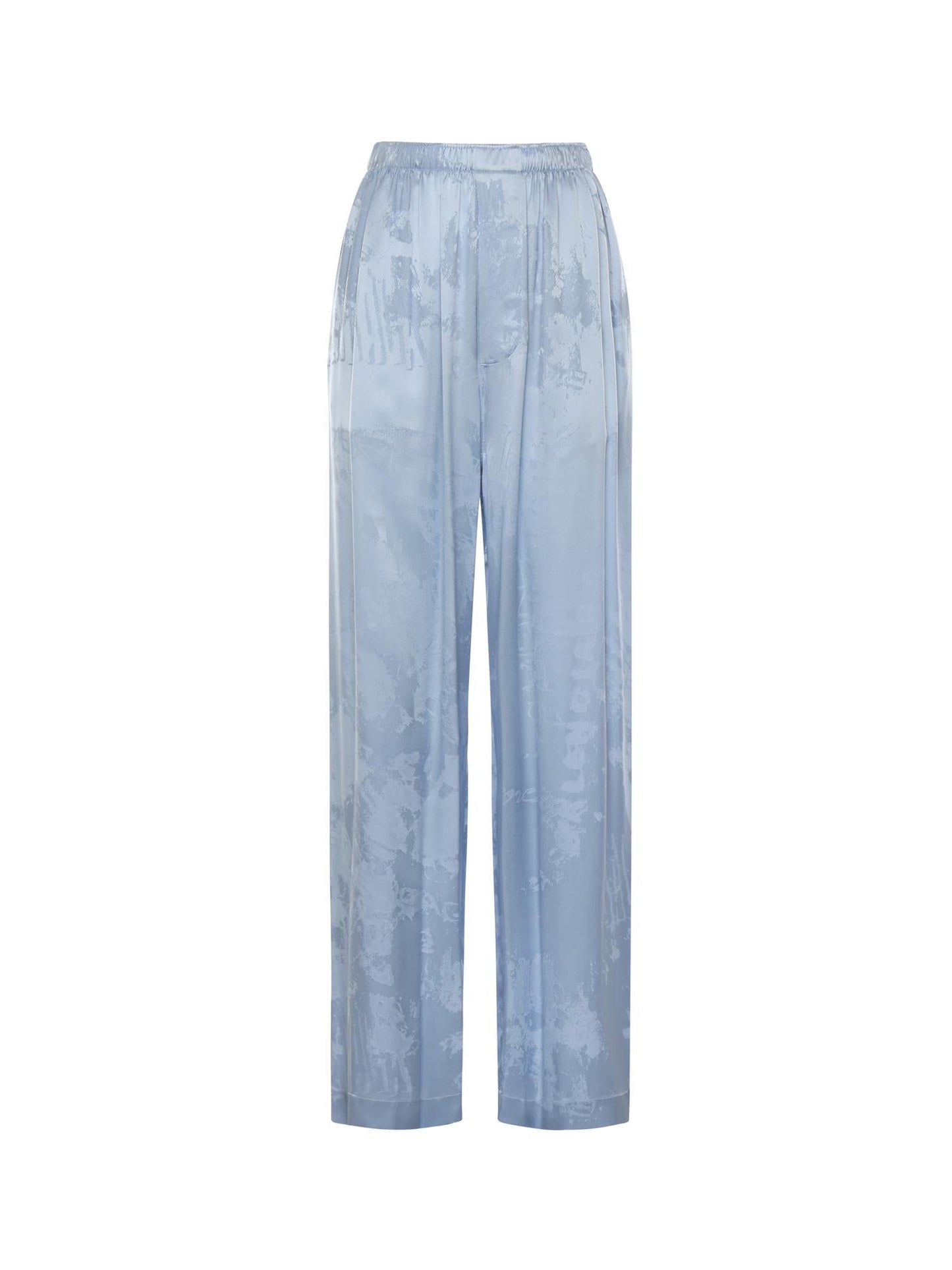 Pantaloni stile pigiama Washed Crayon Allover in seta