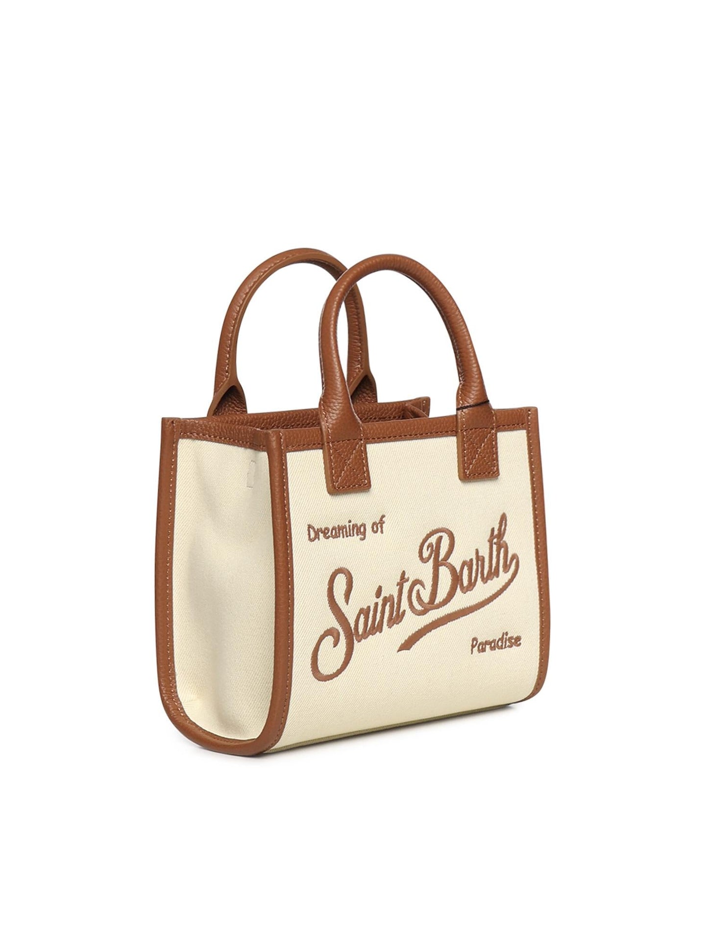 Borsa Vanity mini in canvas e pelle