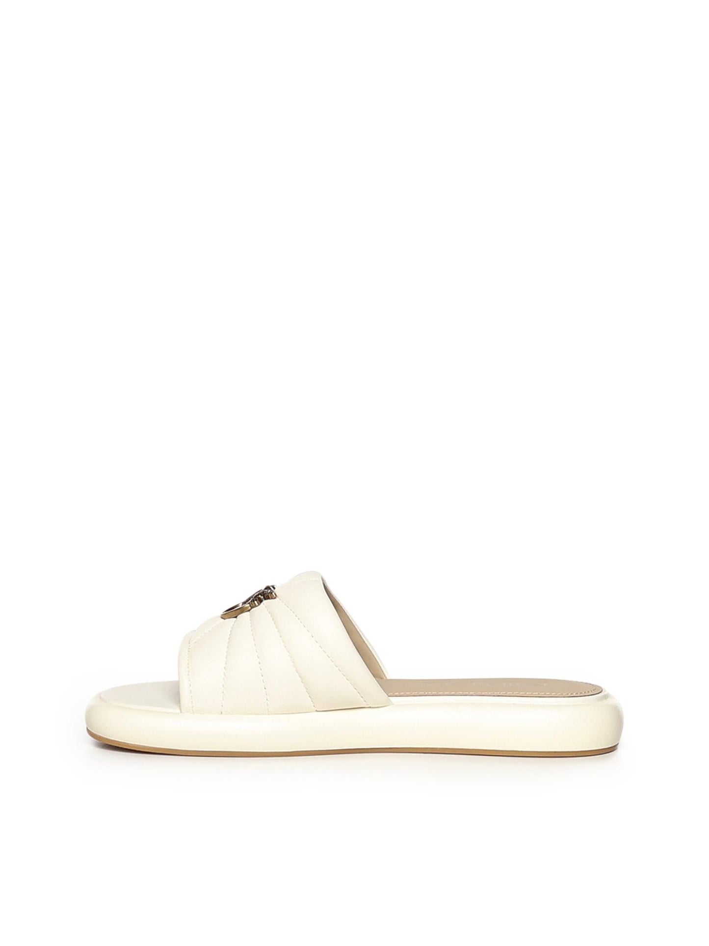 Slipper in nappa con logo