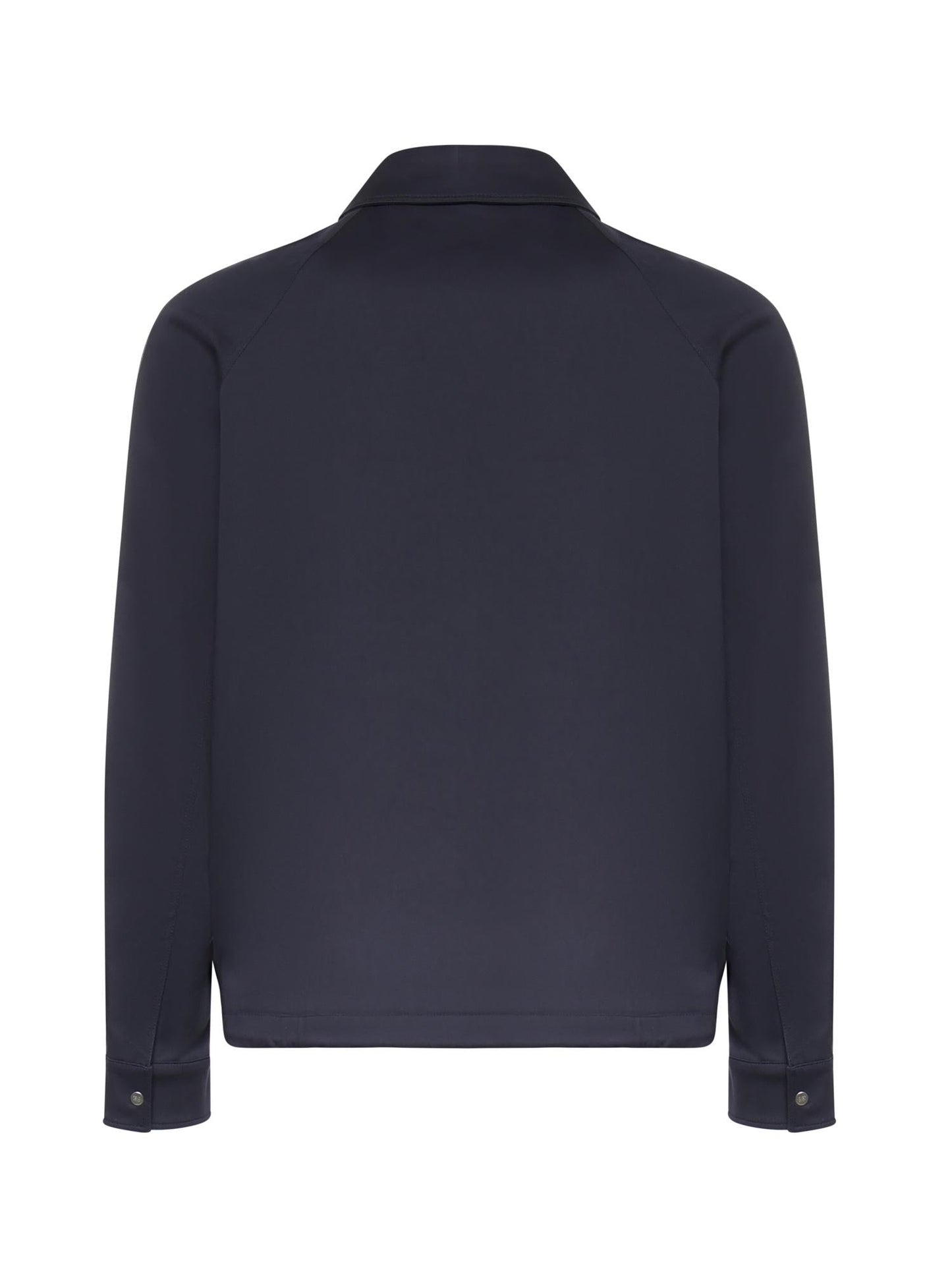 Blouson in gabardine con logo