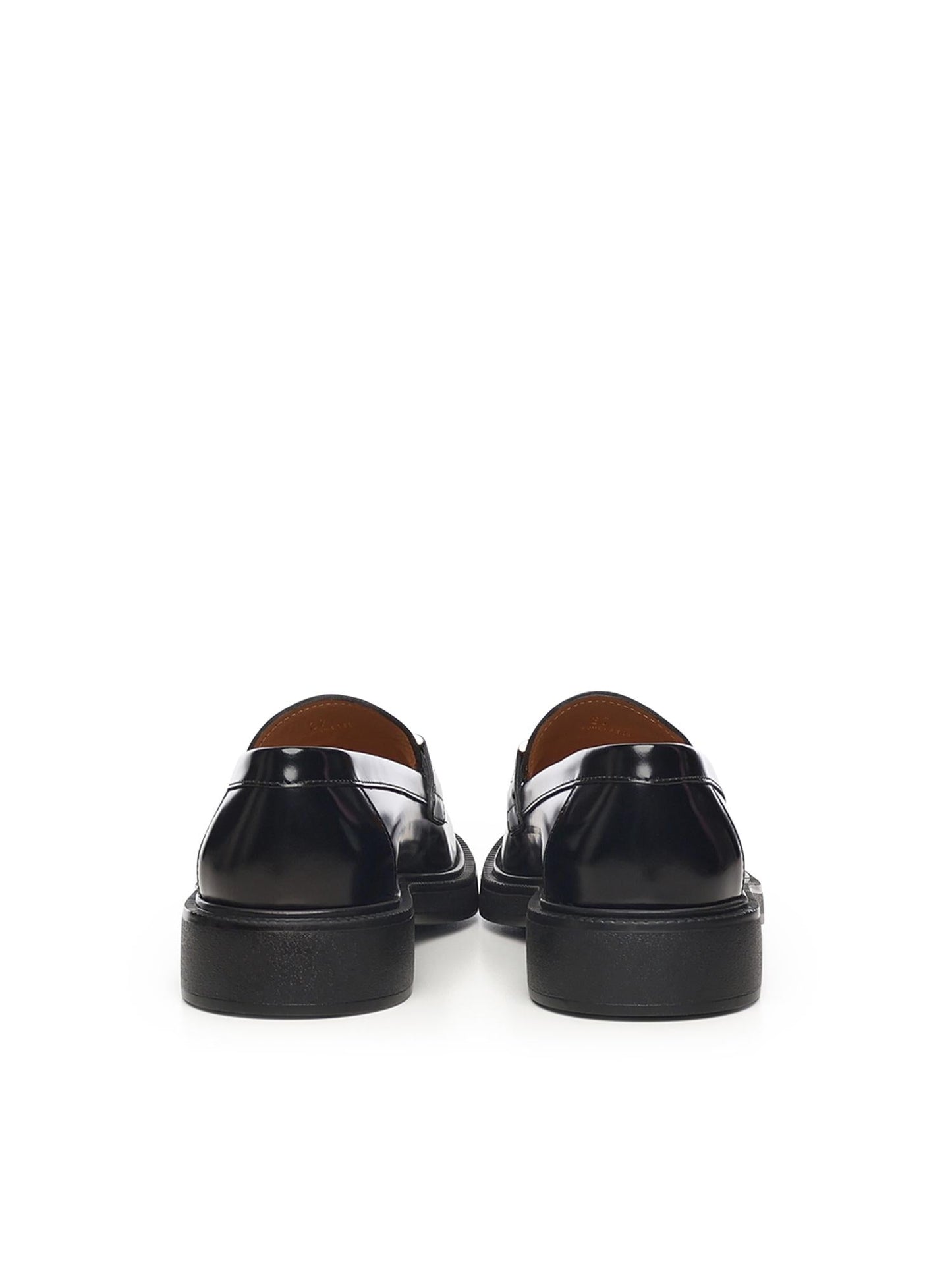 Mocassino con morsetto in pelle