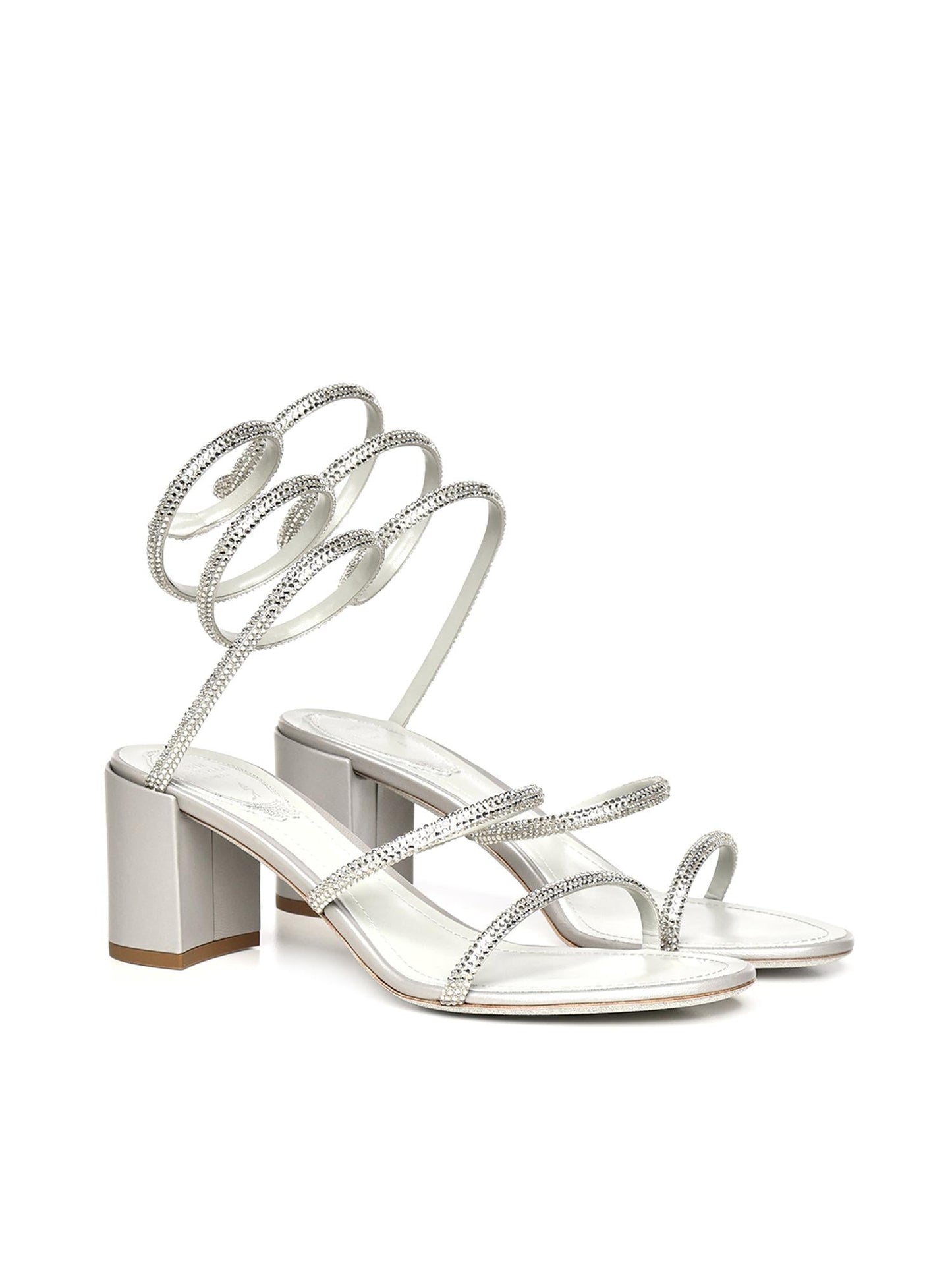 Sandali Cleo in raso con strass