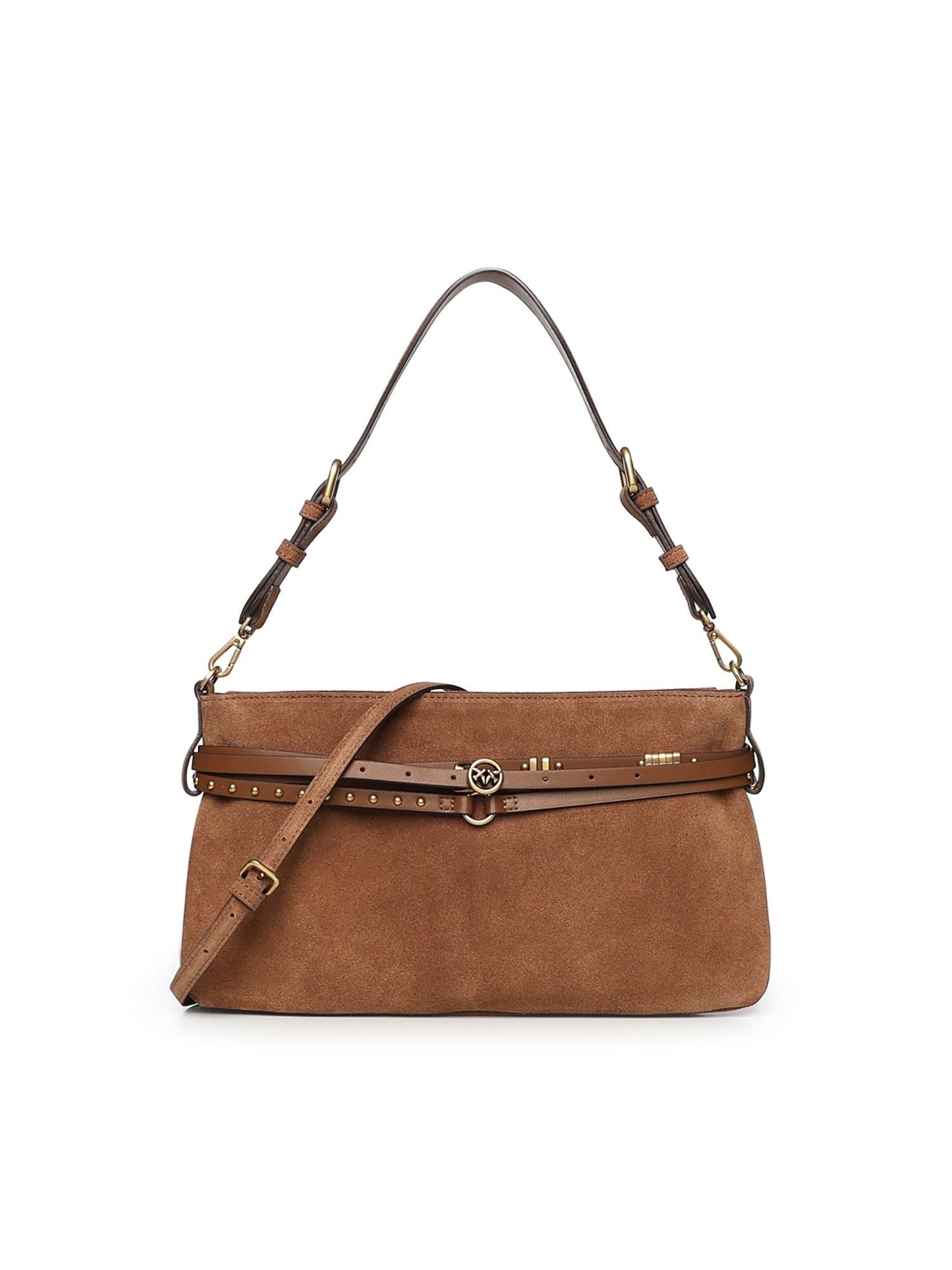 Borsa a spalla media Belt Bag in suede