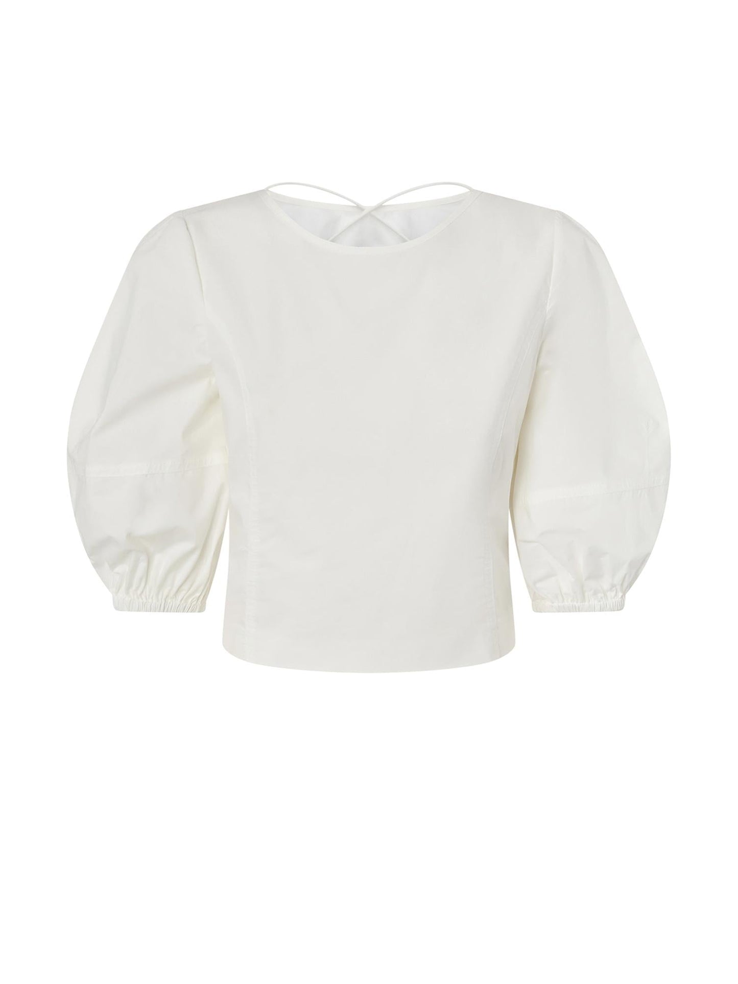 Blusa cropped con schiena scoperta