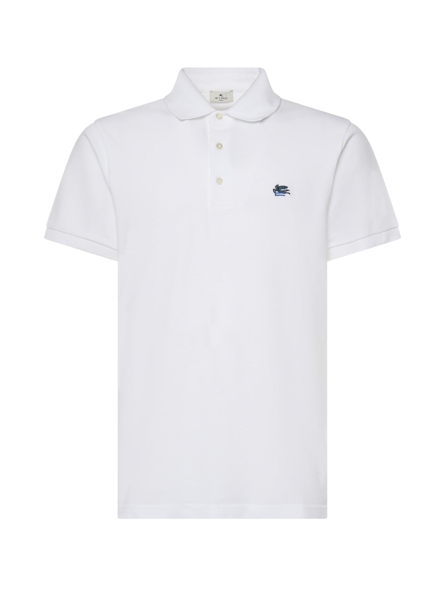 Polo in piquet di cotone con logo
