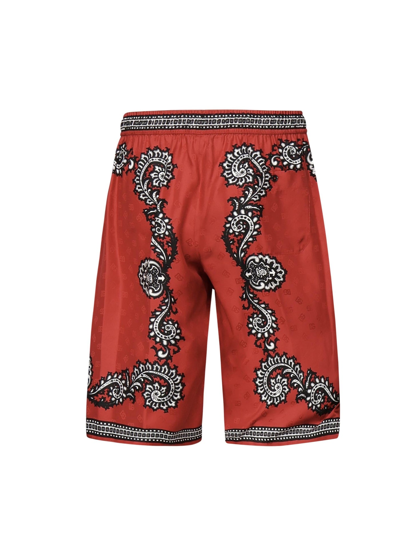 Bermuda jacquard con stampa Bandana