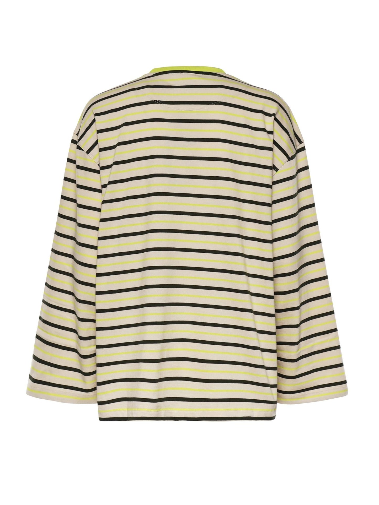 Maglia a righe con ricamo