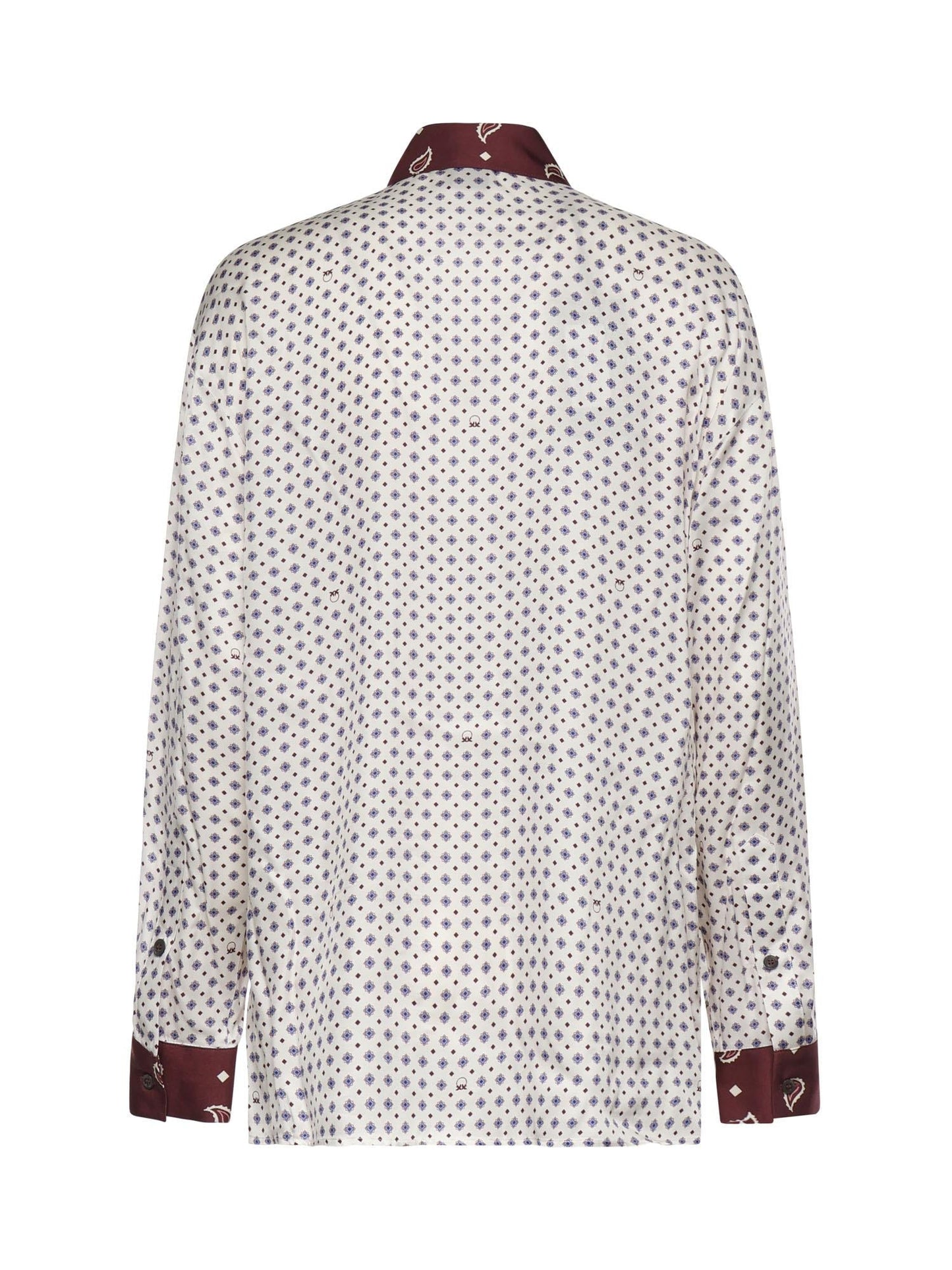 Camicia in twill di viscosa con stampa