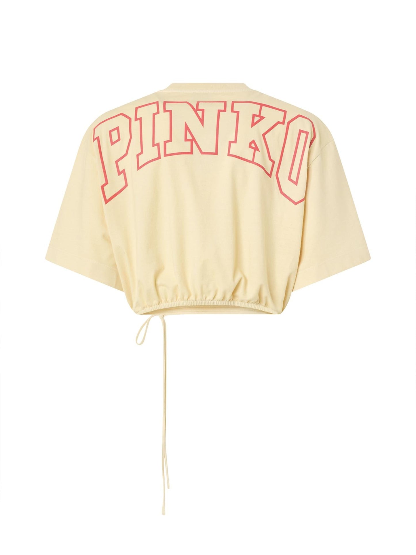 Crop top con logo lettering