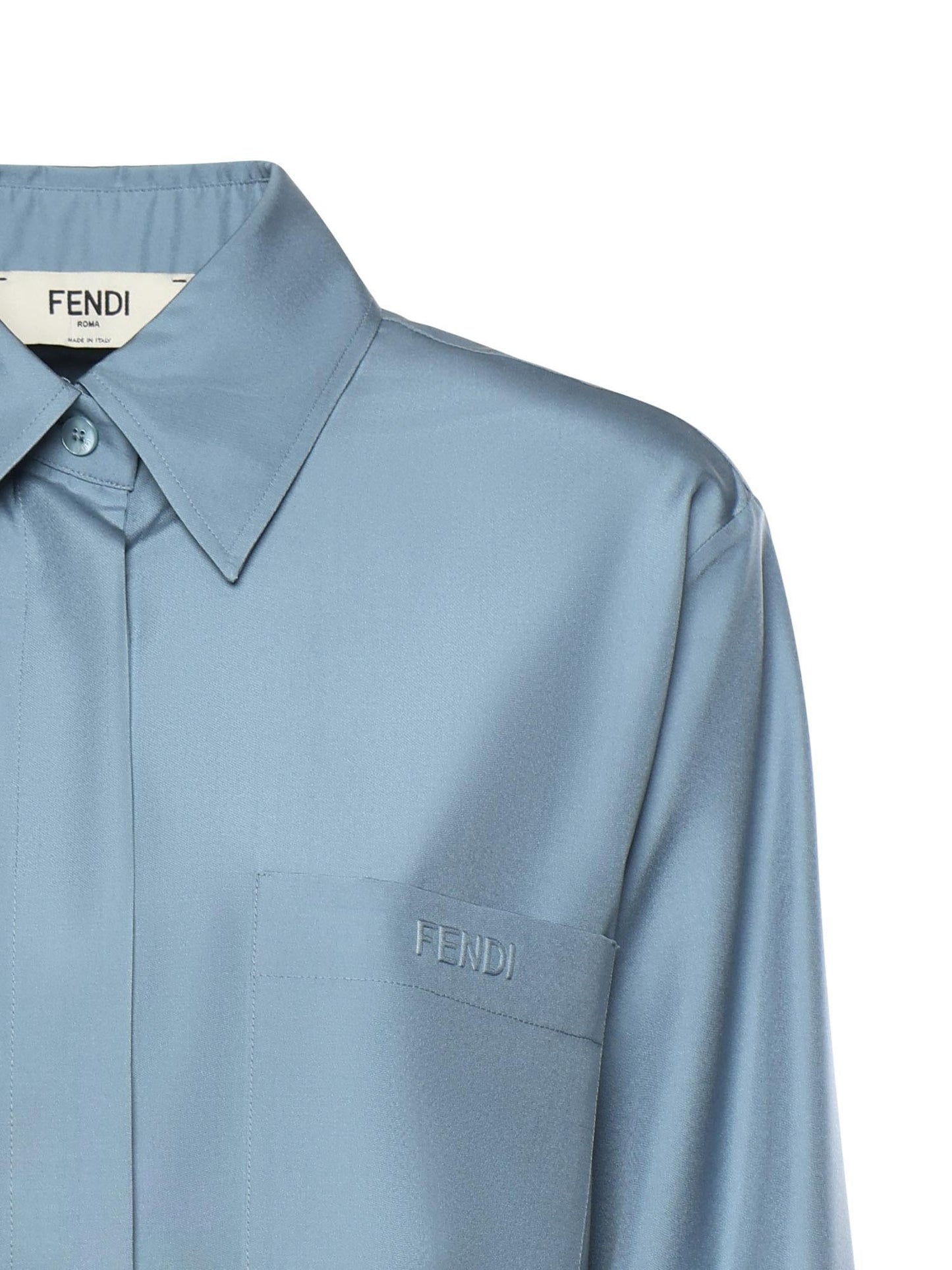 Camicia in popeline di seta