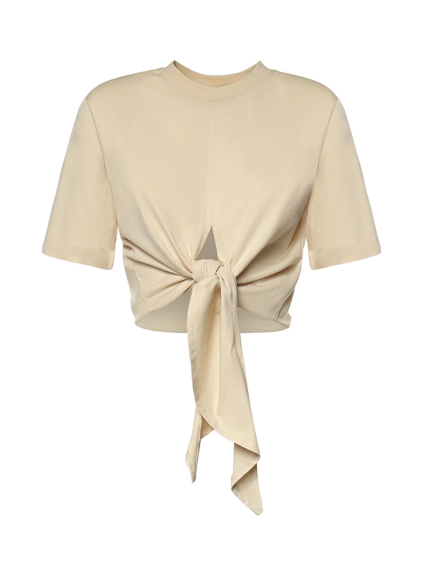 T-shirt cropped in cotone