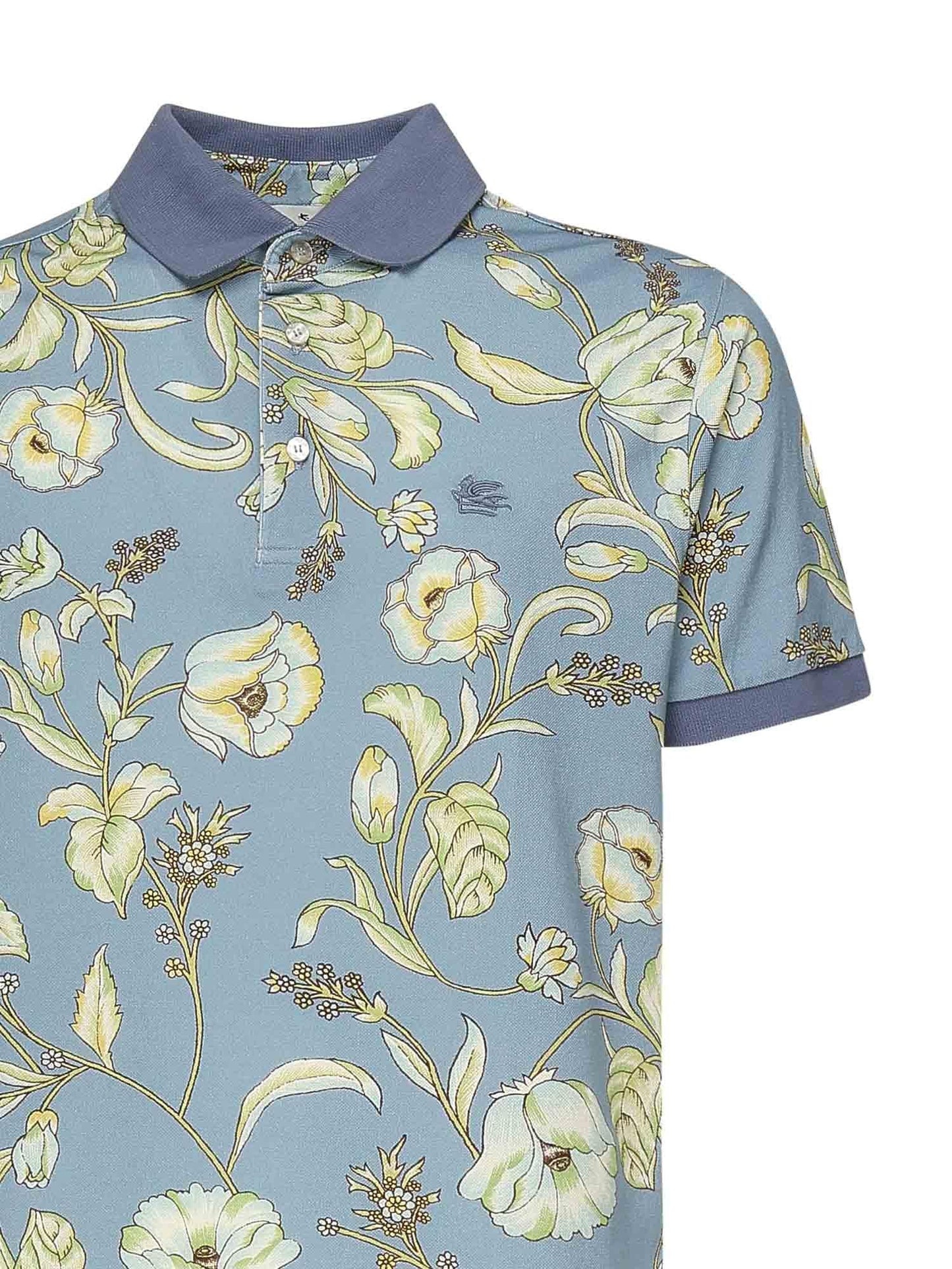 Polo con stampa floreale