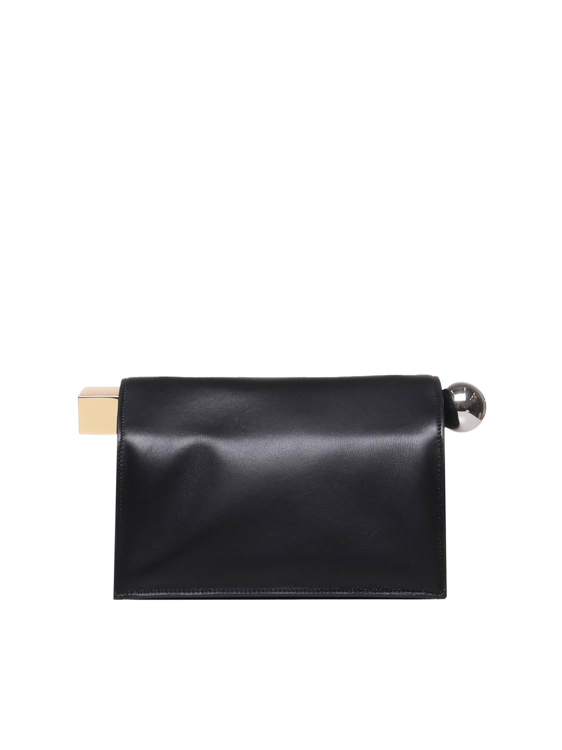 Pochette La Pochette Rond Carré in pelle