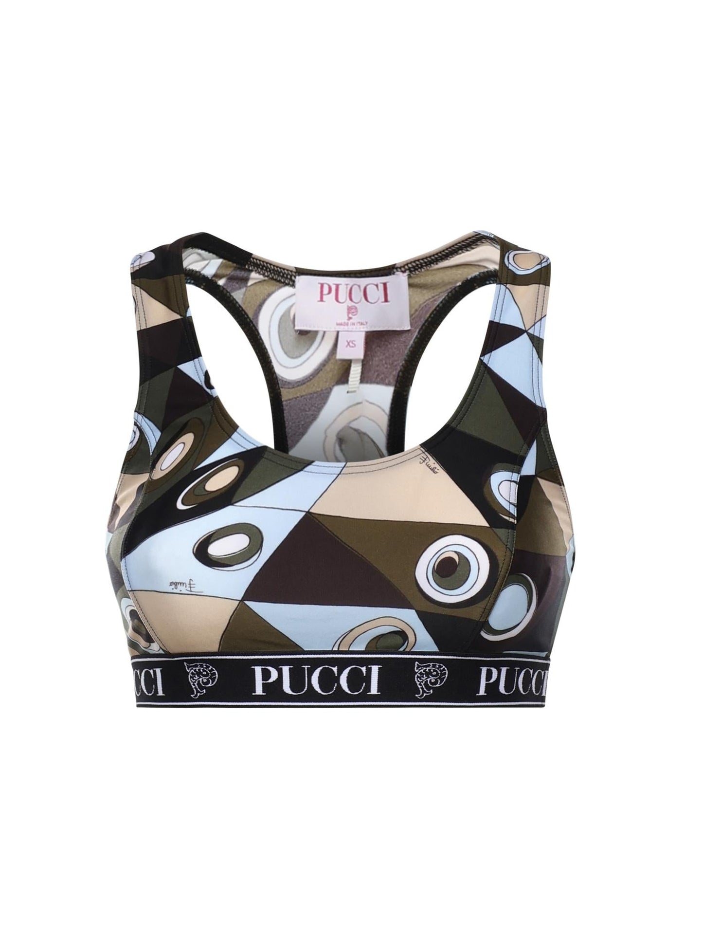 Top in lycra stampa Occhi
