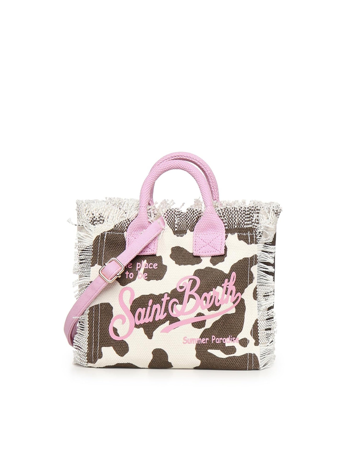 Borsa Vanity mini in canvas con stampa