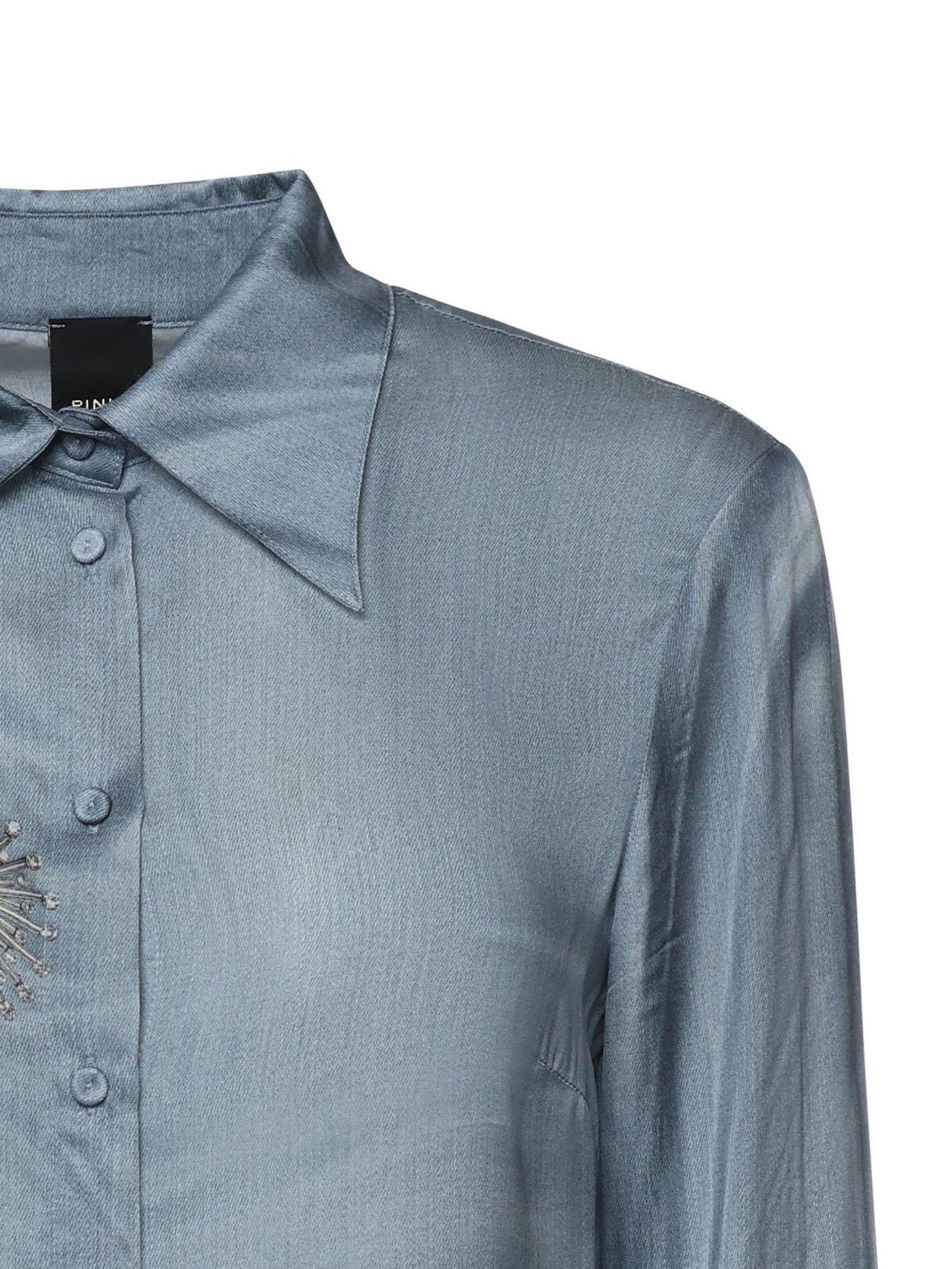 Camicia fluida con stampa gioiello
