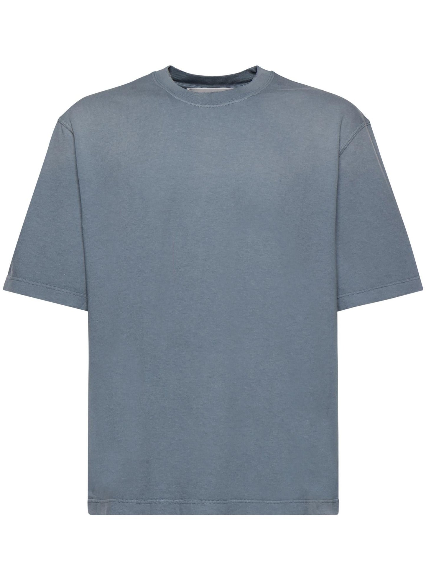 T-shirt con stampa reverse sul retro