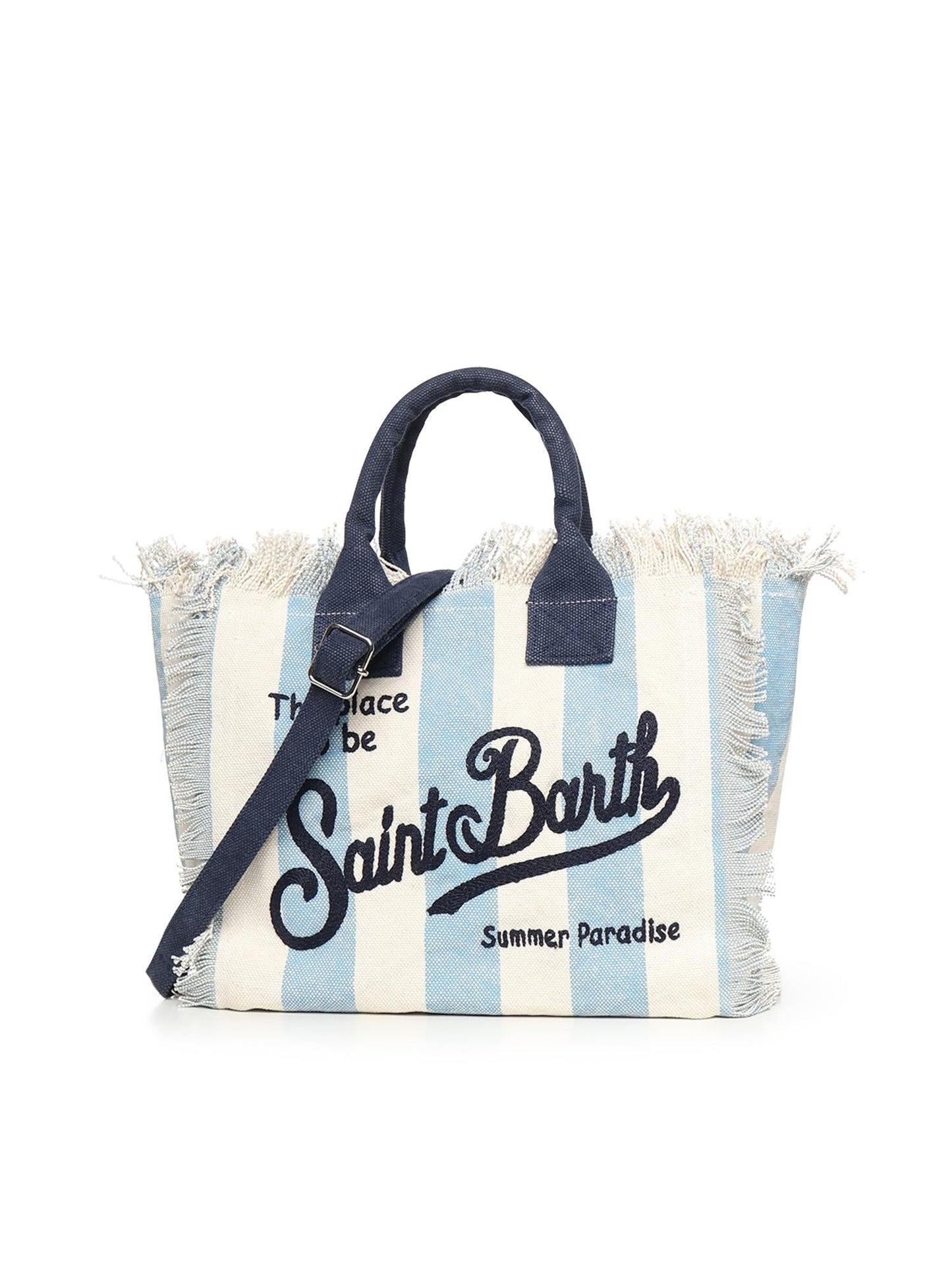 Borsa Colette in canvas a righe
