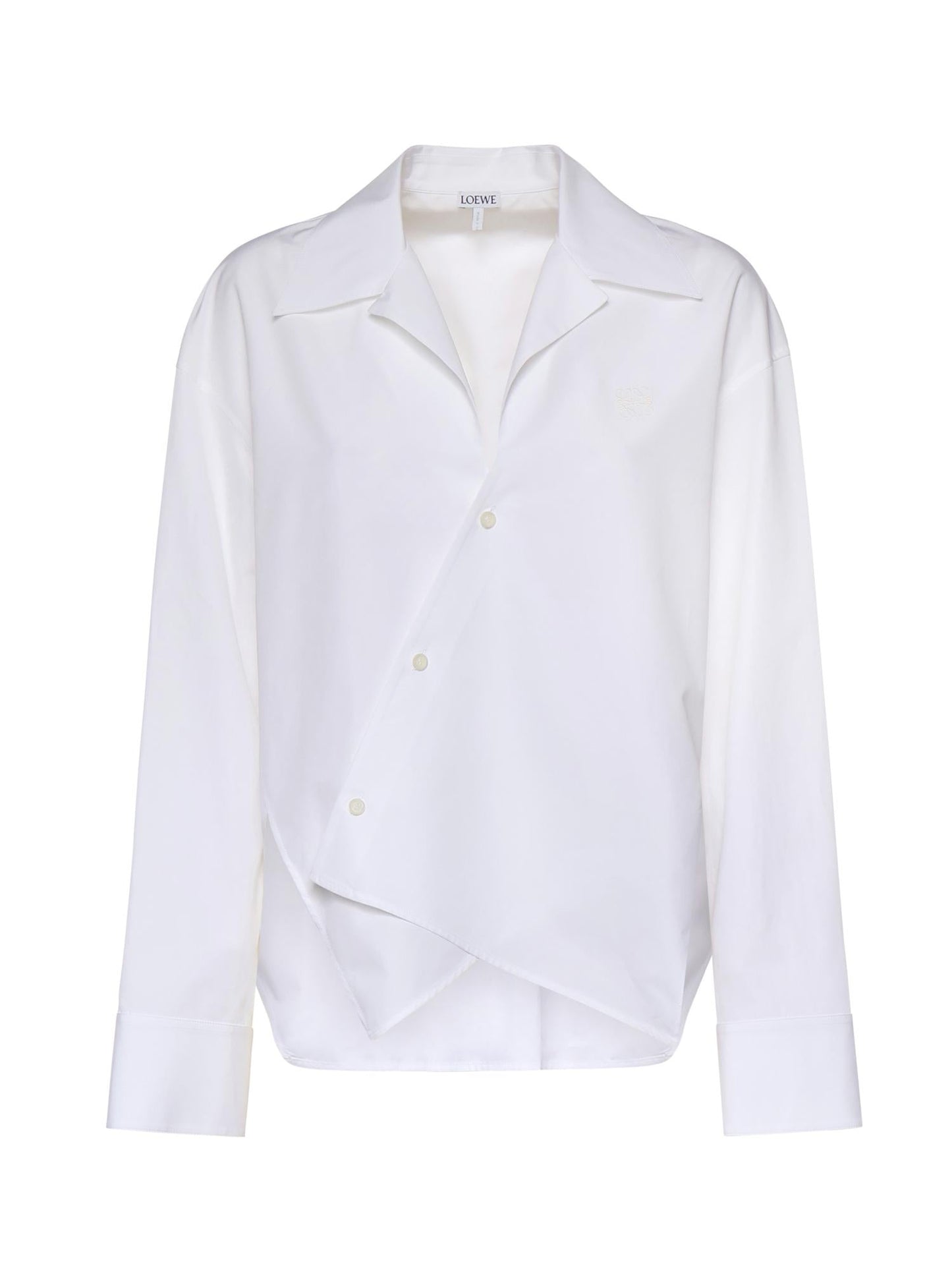 Camicia asimmetrica in cotone