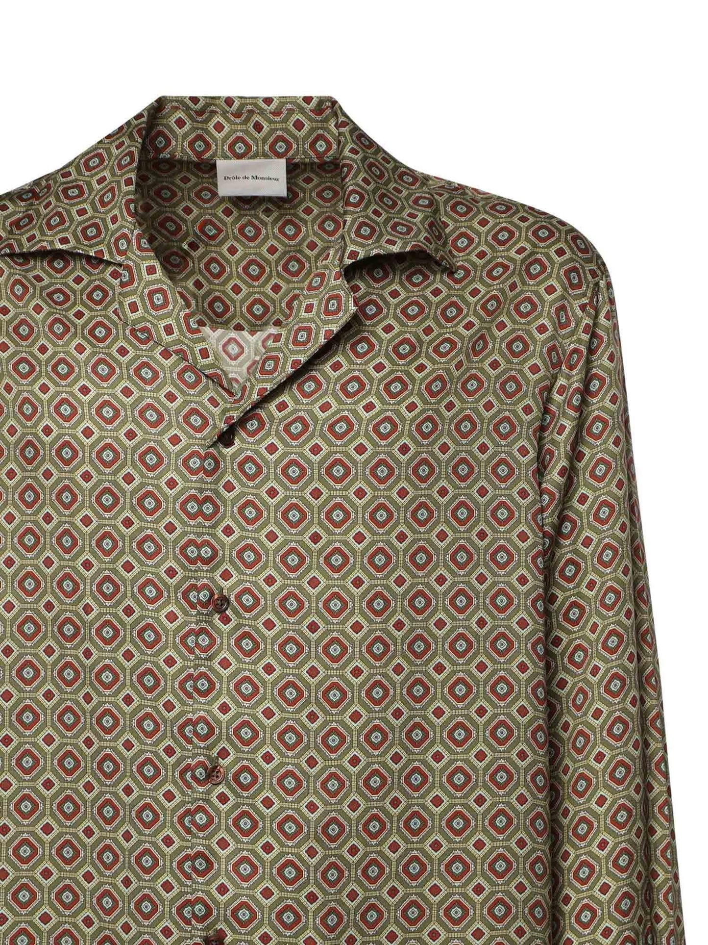 Camicia con stampa in viscosa