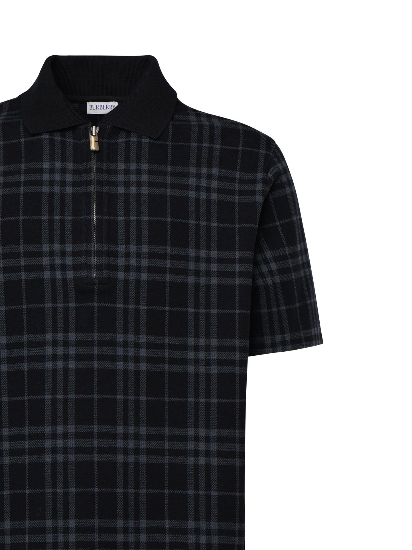 Polo in misto cotone stretch Check