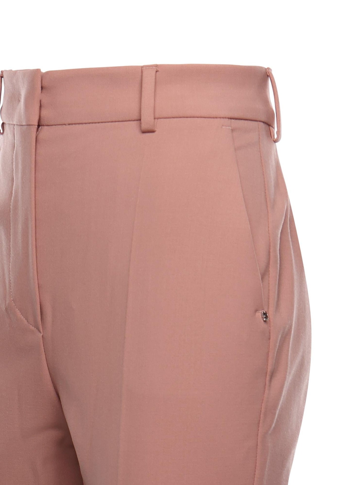Pantalone flare in saglia di lana