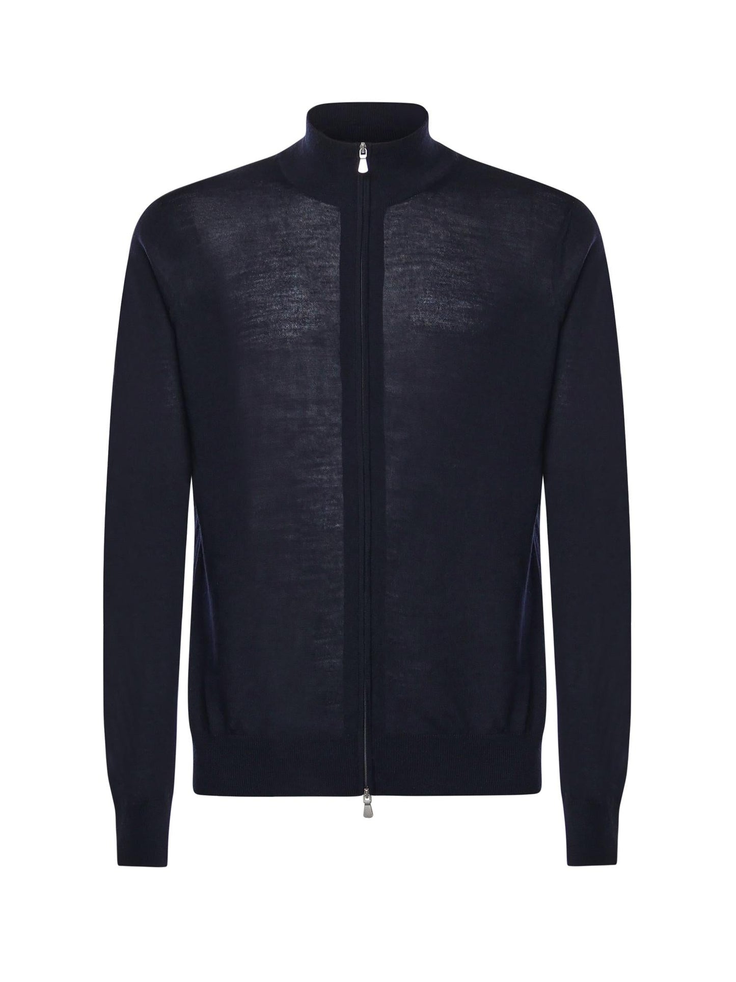 Giacca con zip in lana