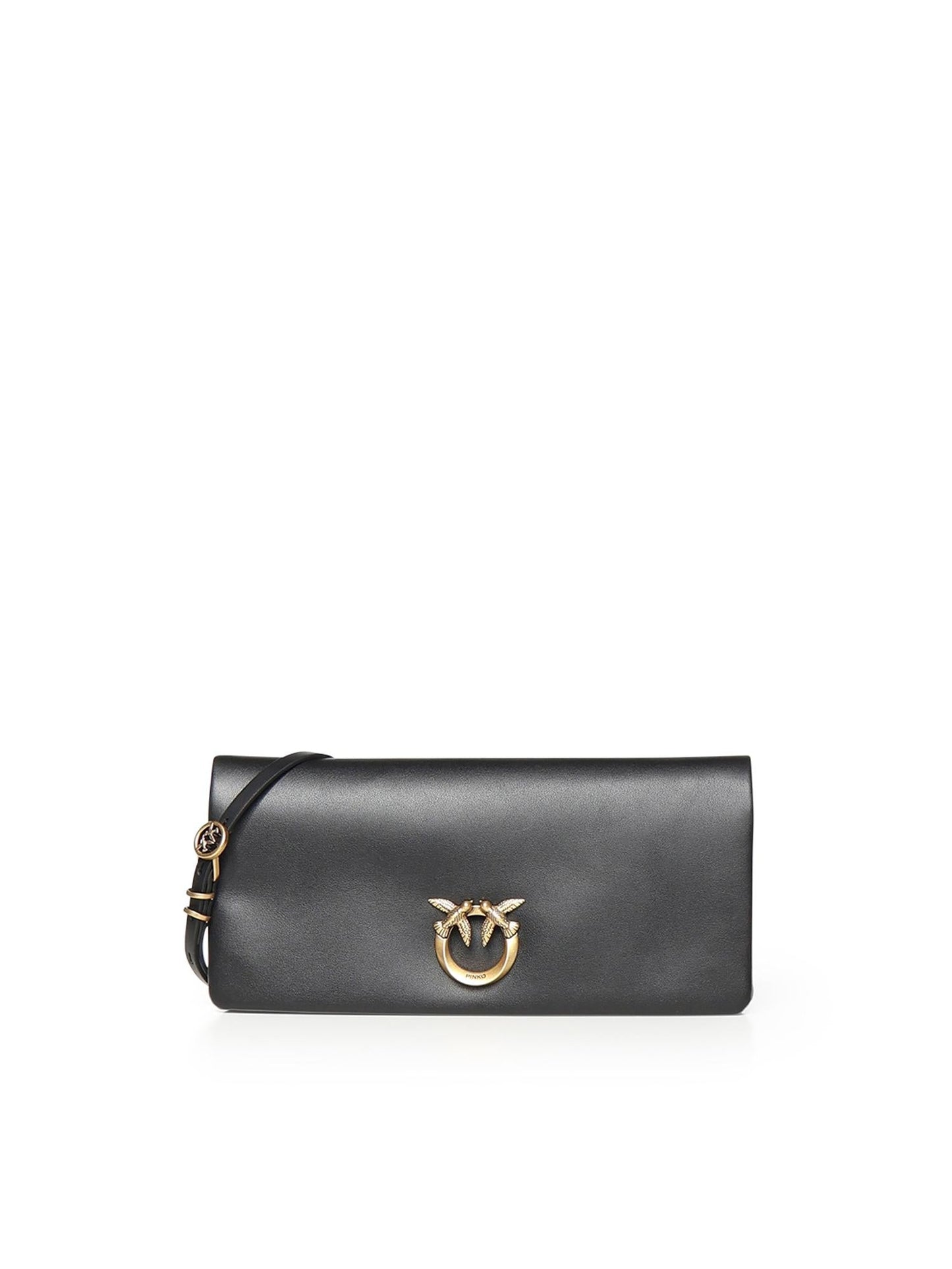 Pochette Love Bag Click Soft Horizontal in pelle
