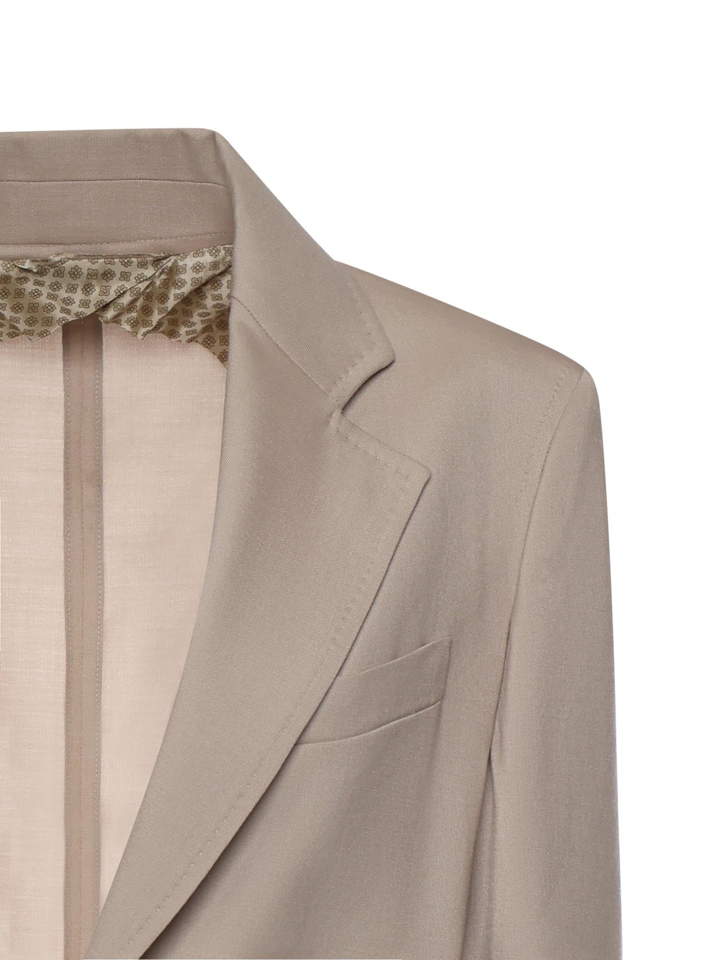 Blazer monopetto in misto lana