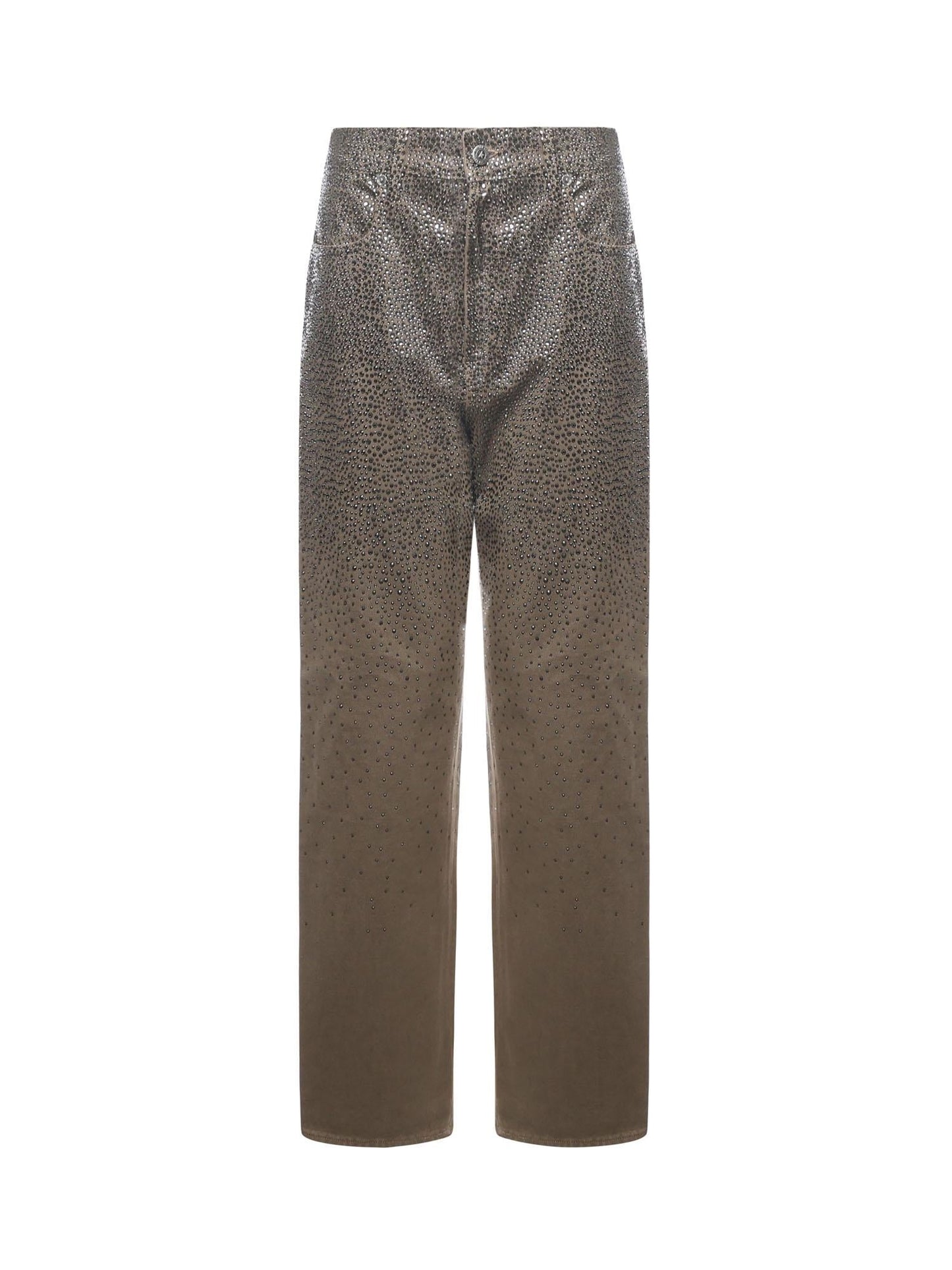 Pantaloni con Swarovski effetto degradè