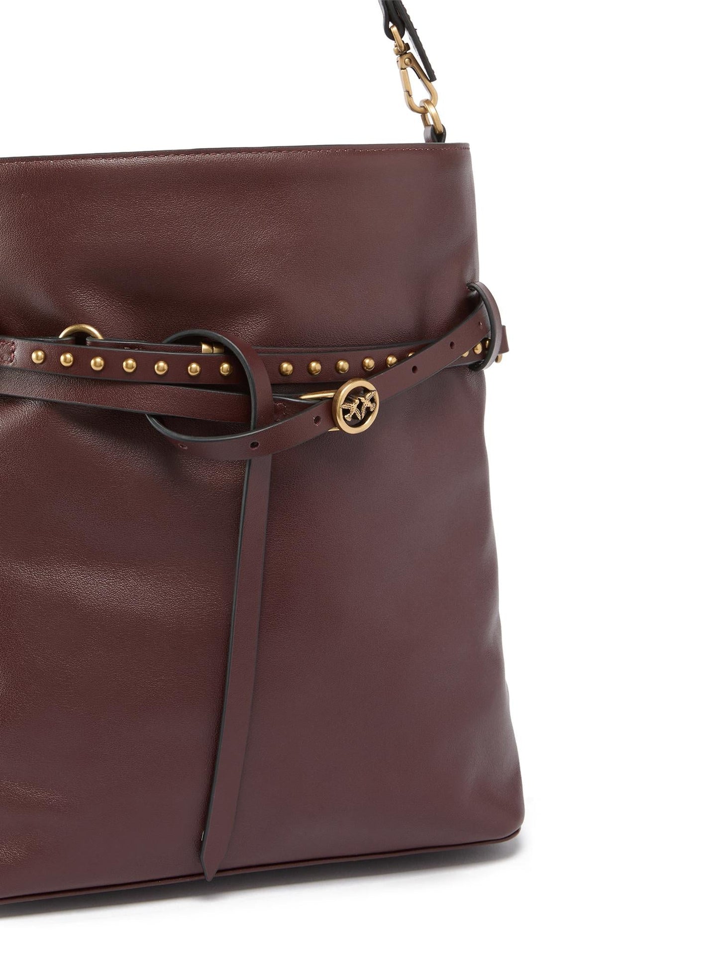 Borsa a spalla media Bucket Belt Bag in pelle