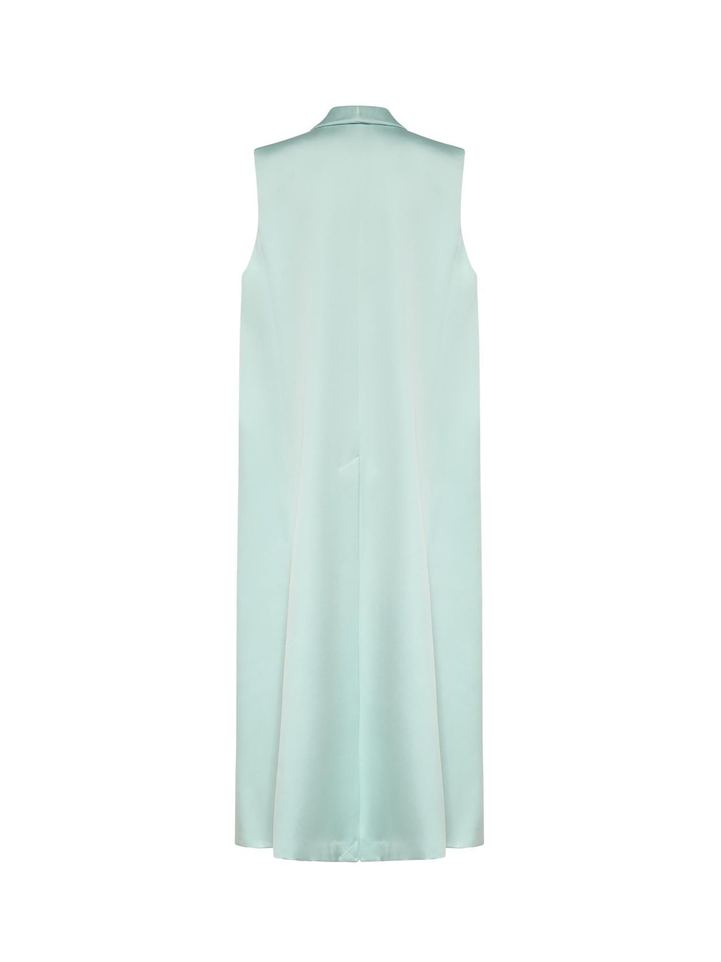 Gilet lungo in envers satin
