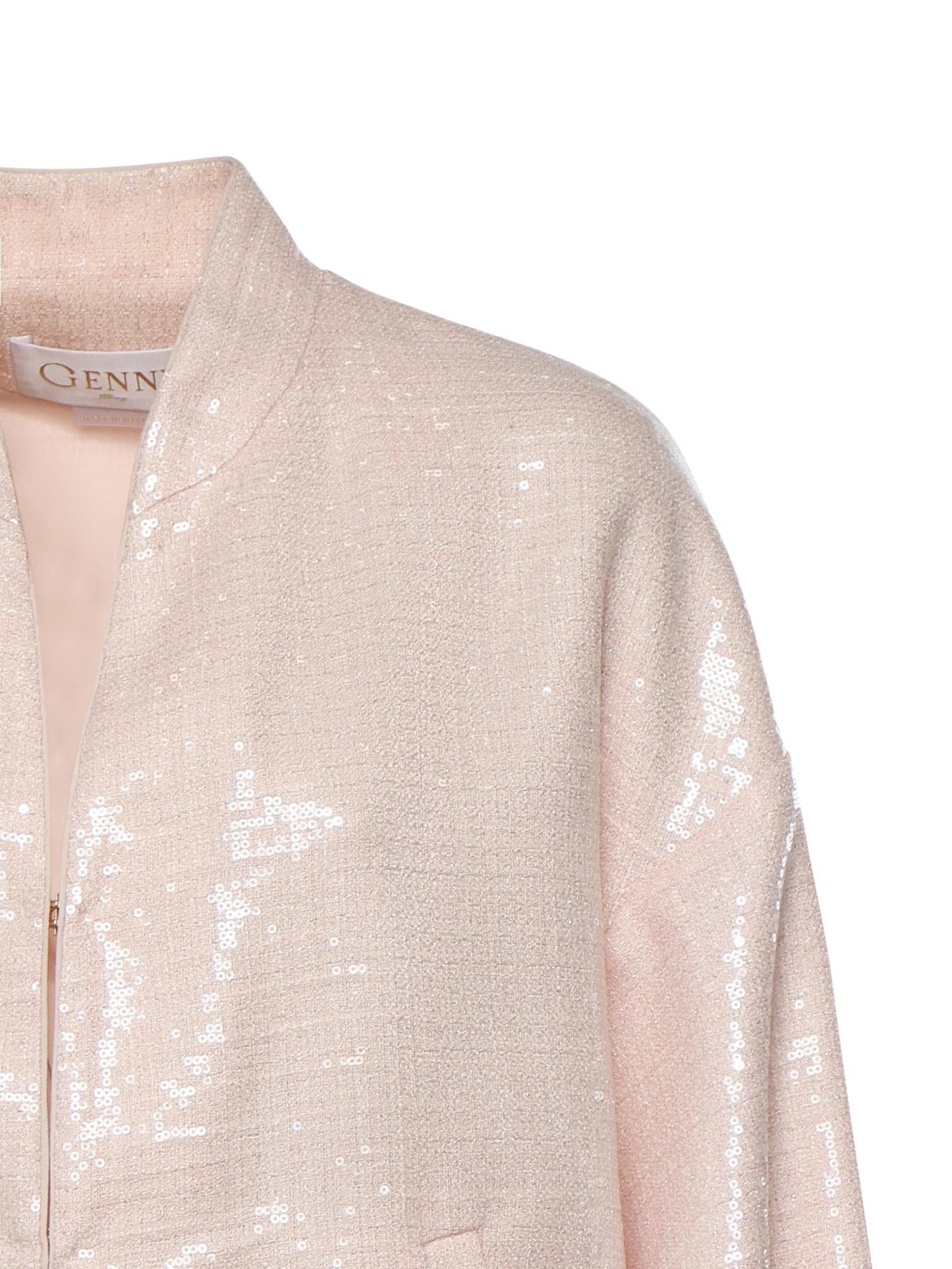 Bomber in tweed di paillettes