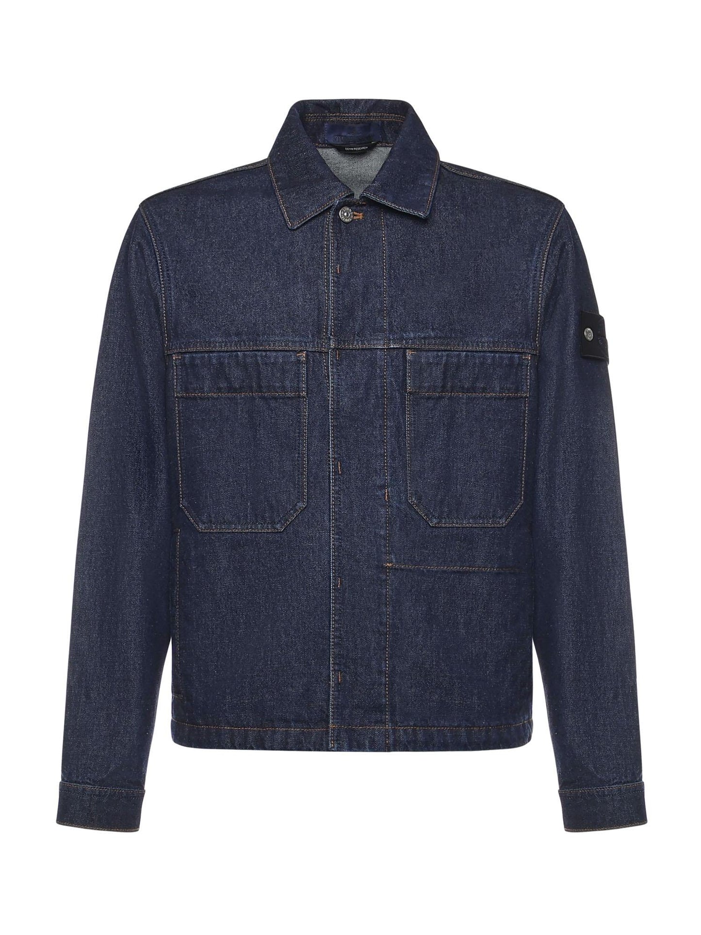 Giacca in denim con logo