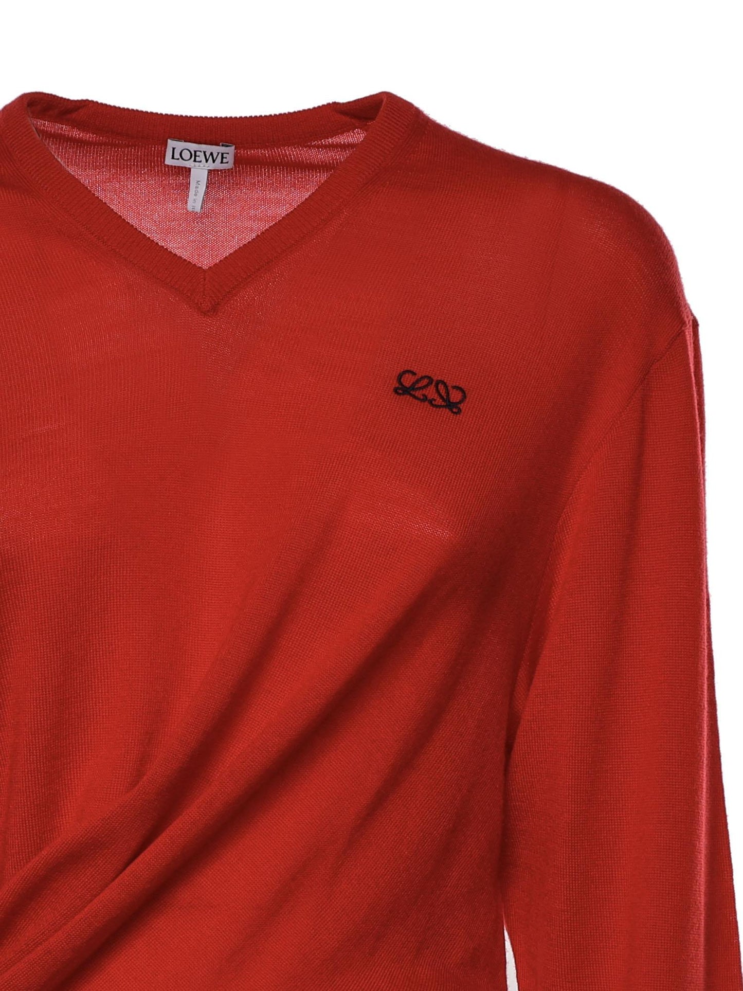 Maglione in lana con logo