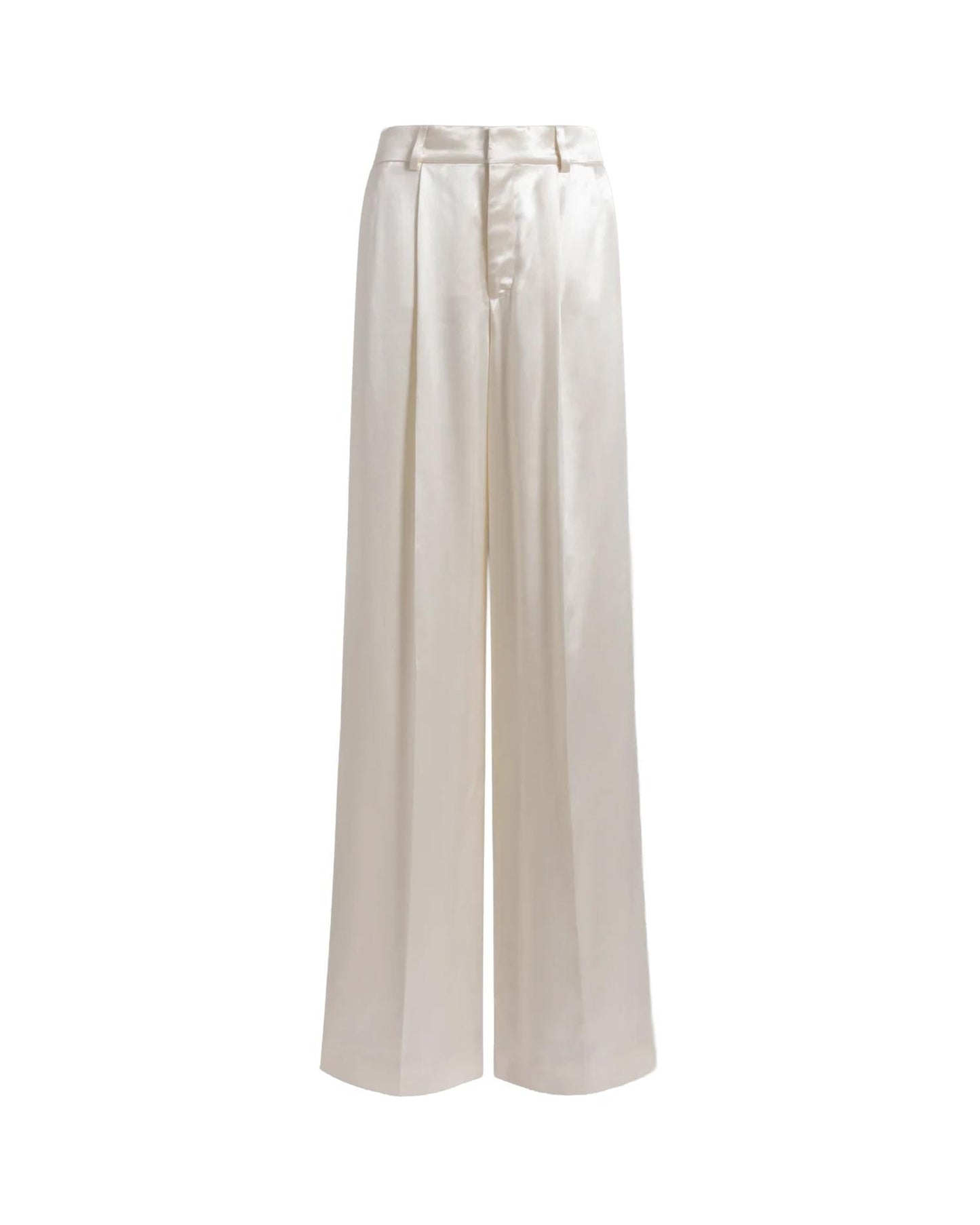 Pantaloni in raso lucido