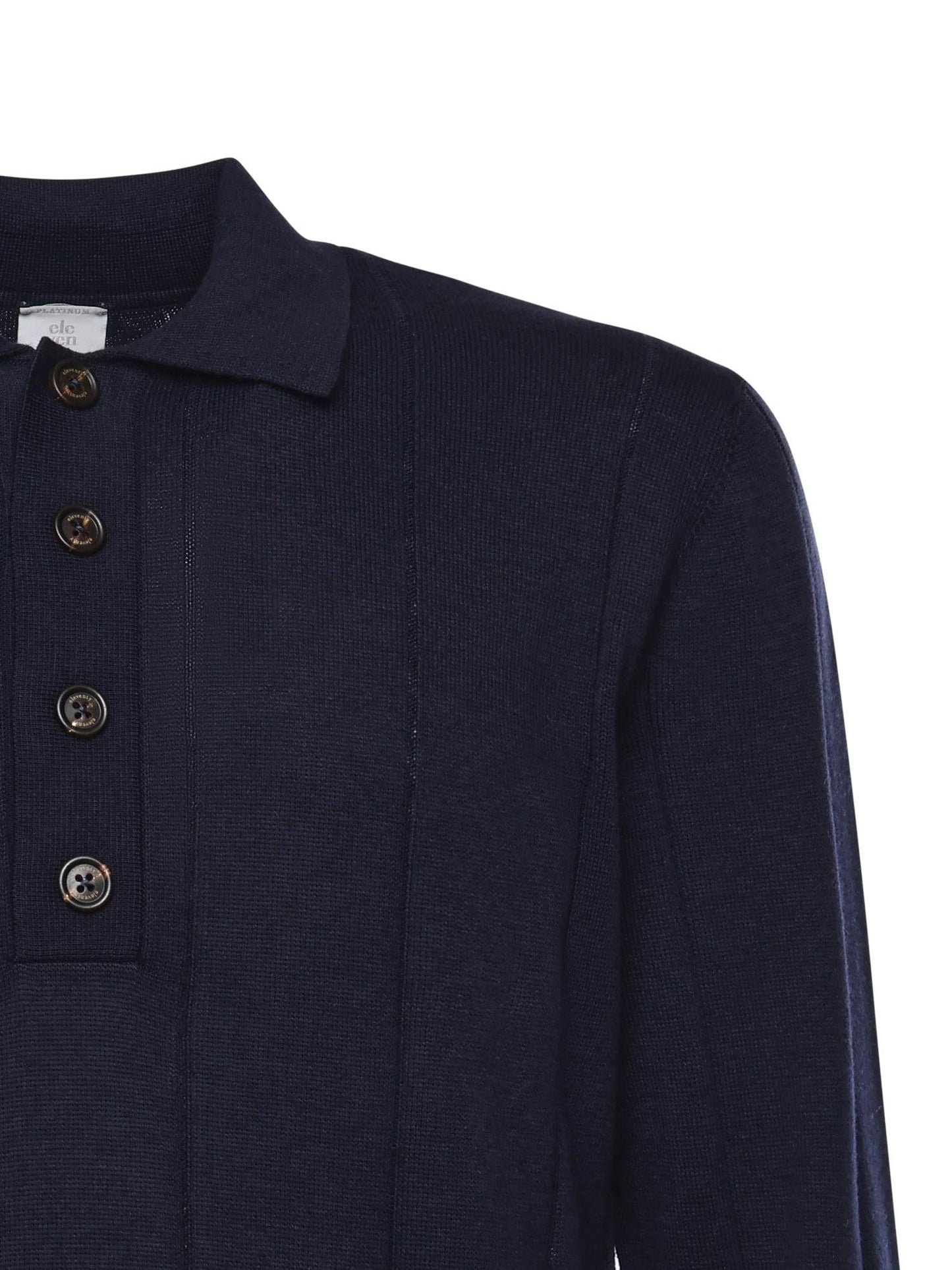 Polo in cotone e cashmere