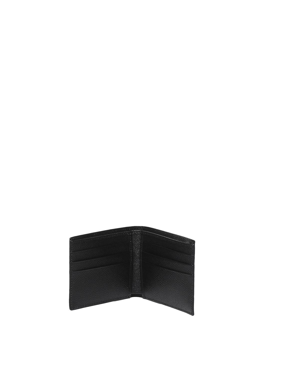Portafoglio bifold in pelle di vitello