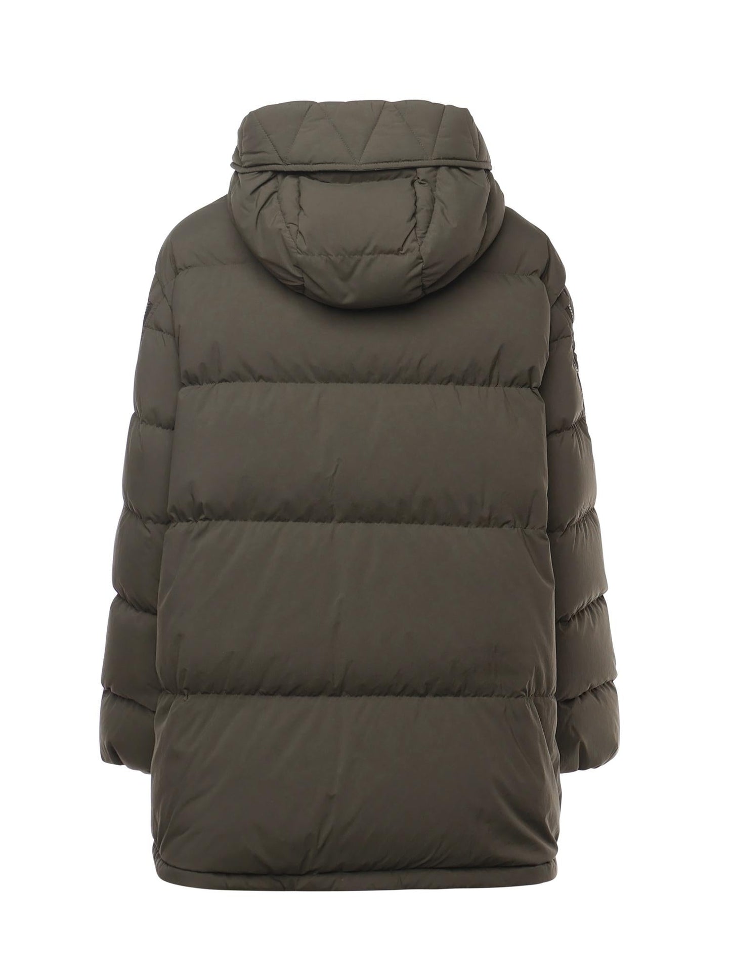Piumino con cappuccio in nylon