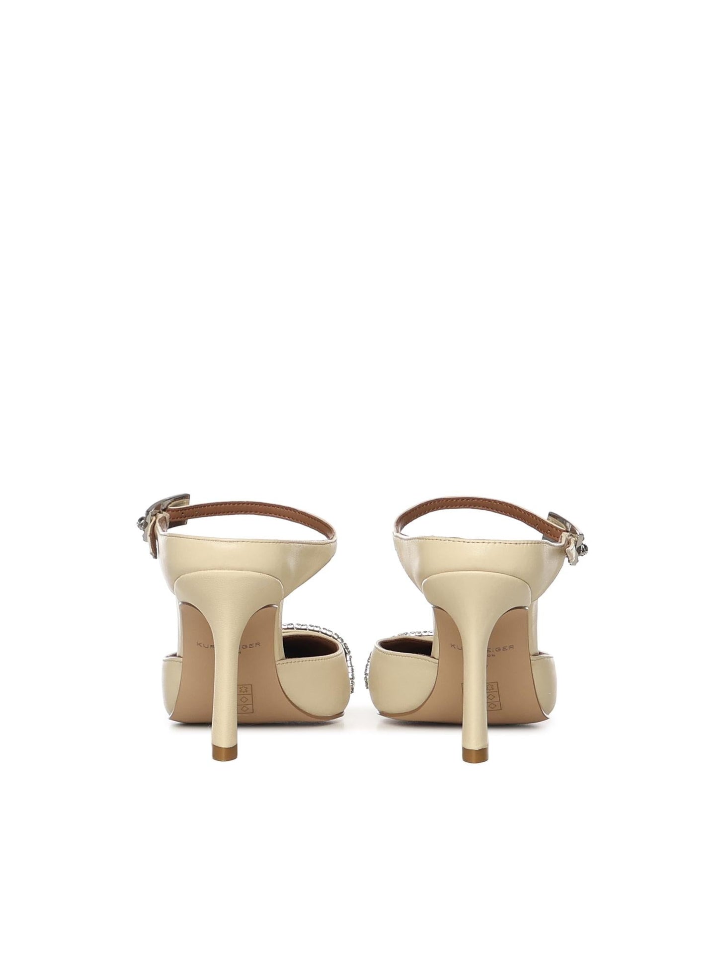 Mule in pelle con cristalli