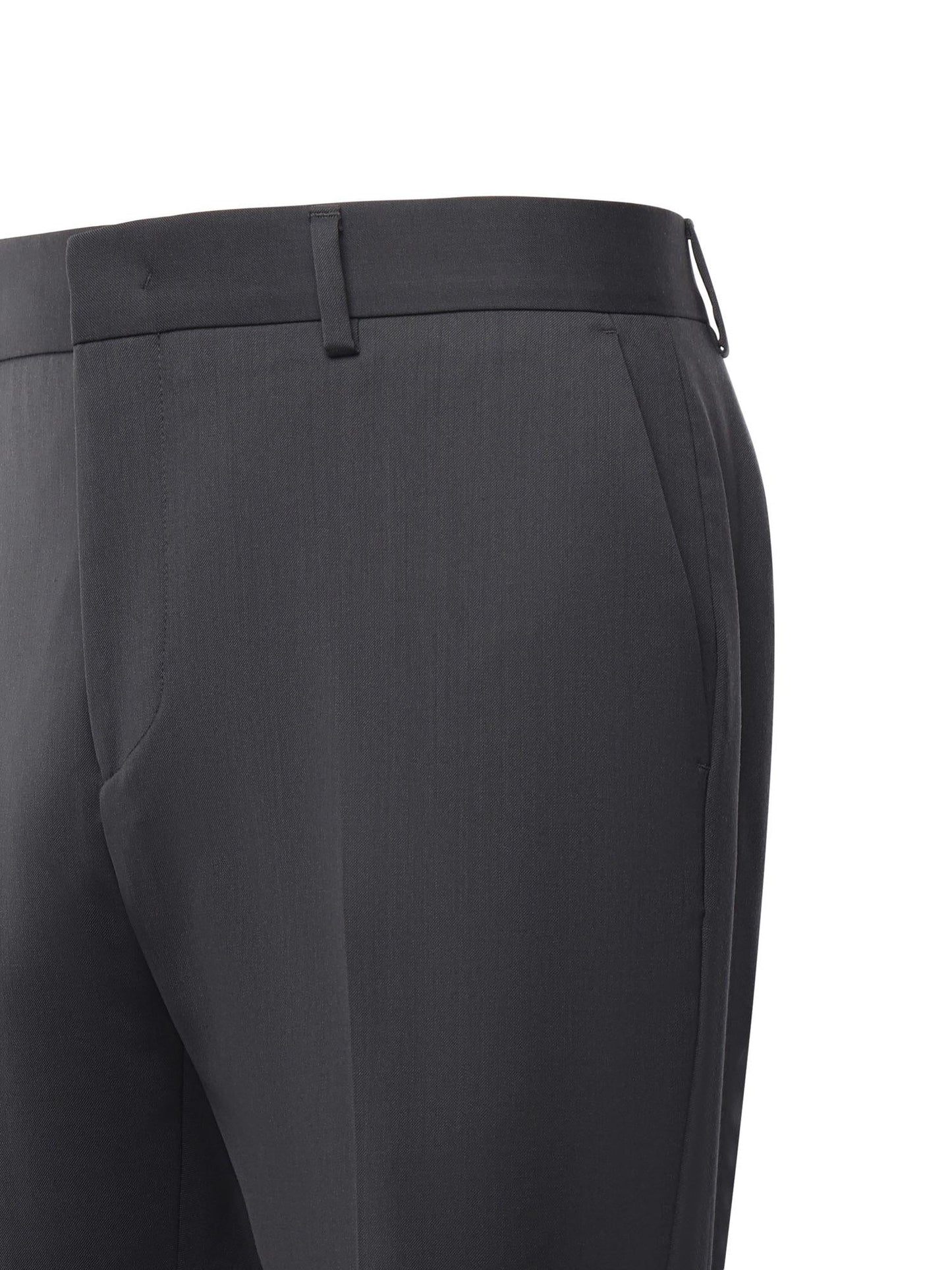 Pantaloni sartoriali in gabardine di misto lana