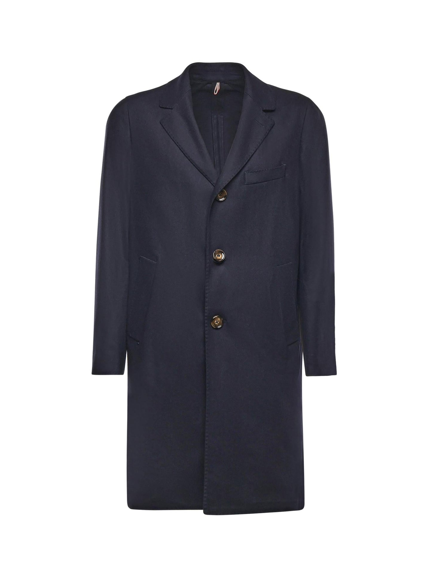 Cappotto monopetto in misto lana
